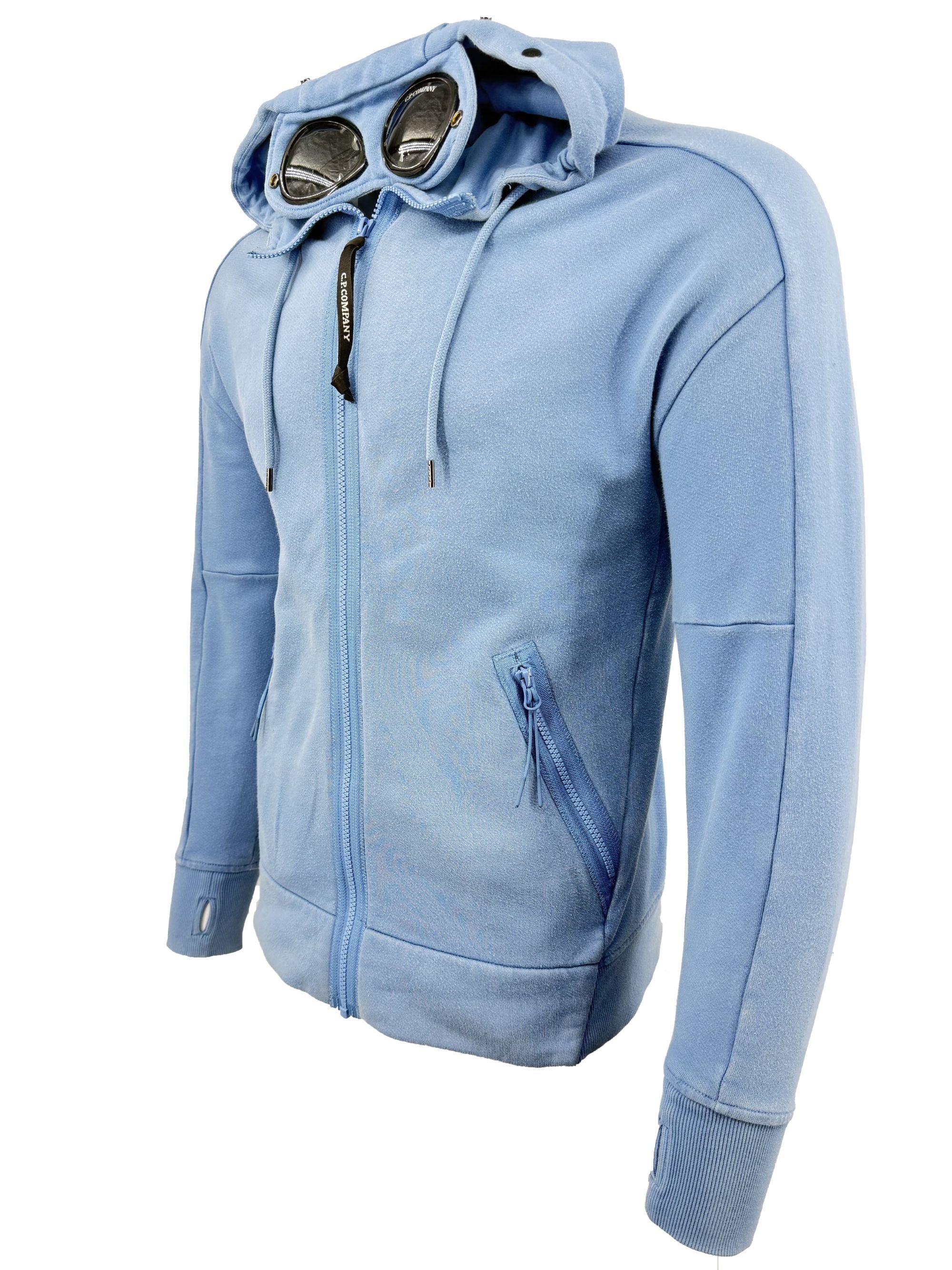 CP Company Goggles Zip-Up Hoodie - Blue C.P. Company