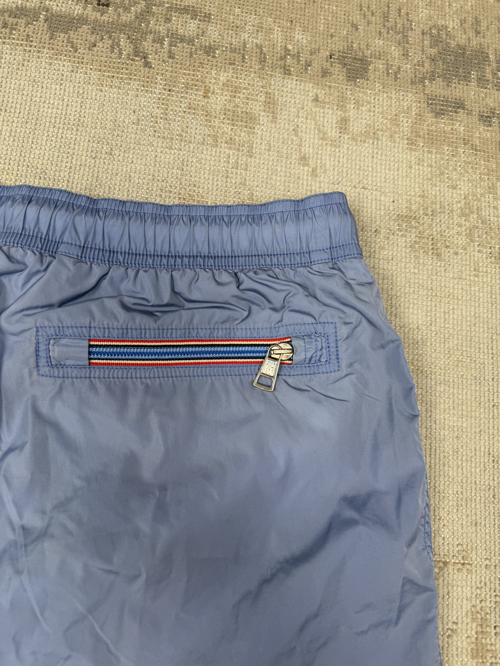 Moncler Badge Swim Shorts - Baby Blue Moncler