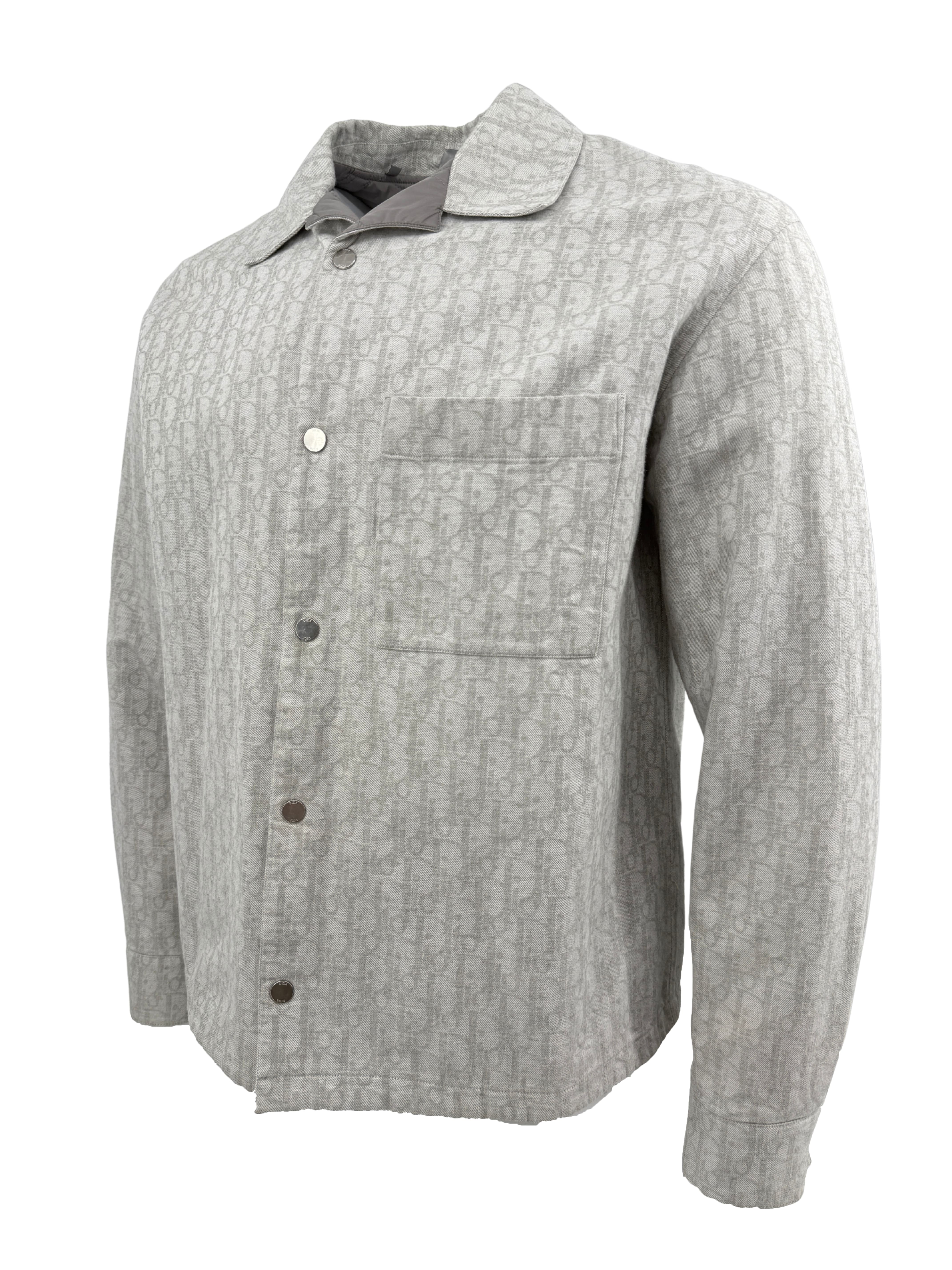 Dior Padded Lining Oblique Overshirt - Grey