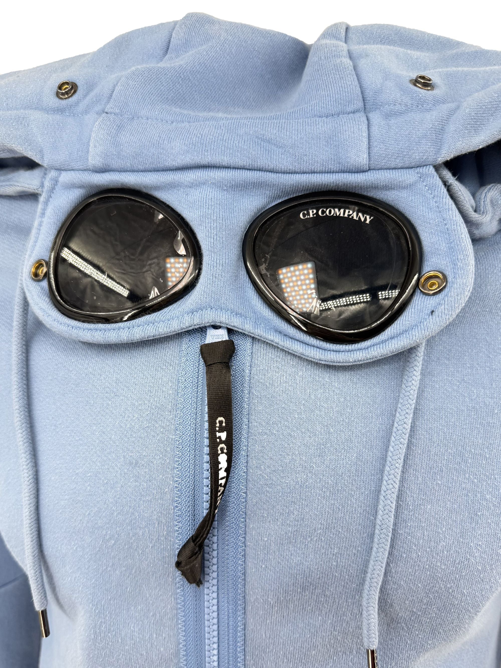 CP Company Goggles Zip-Up Hoodie - Blue C.P. Company