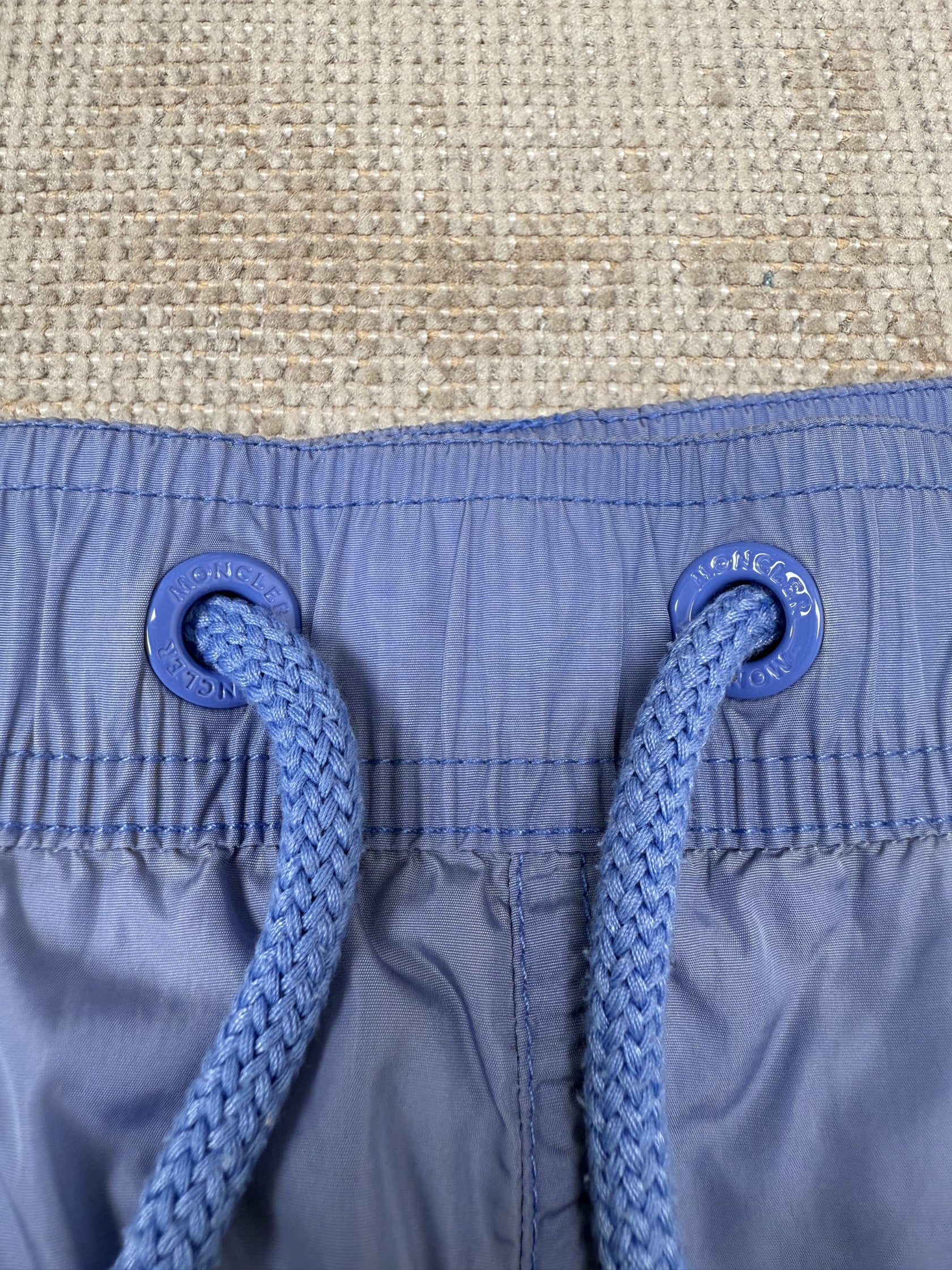 Moncler Badge Swim Shorts - Baby Blue Moncler