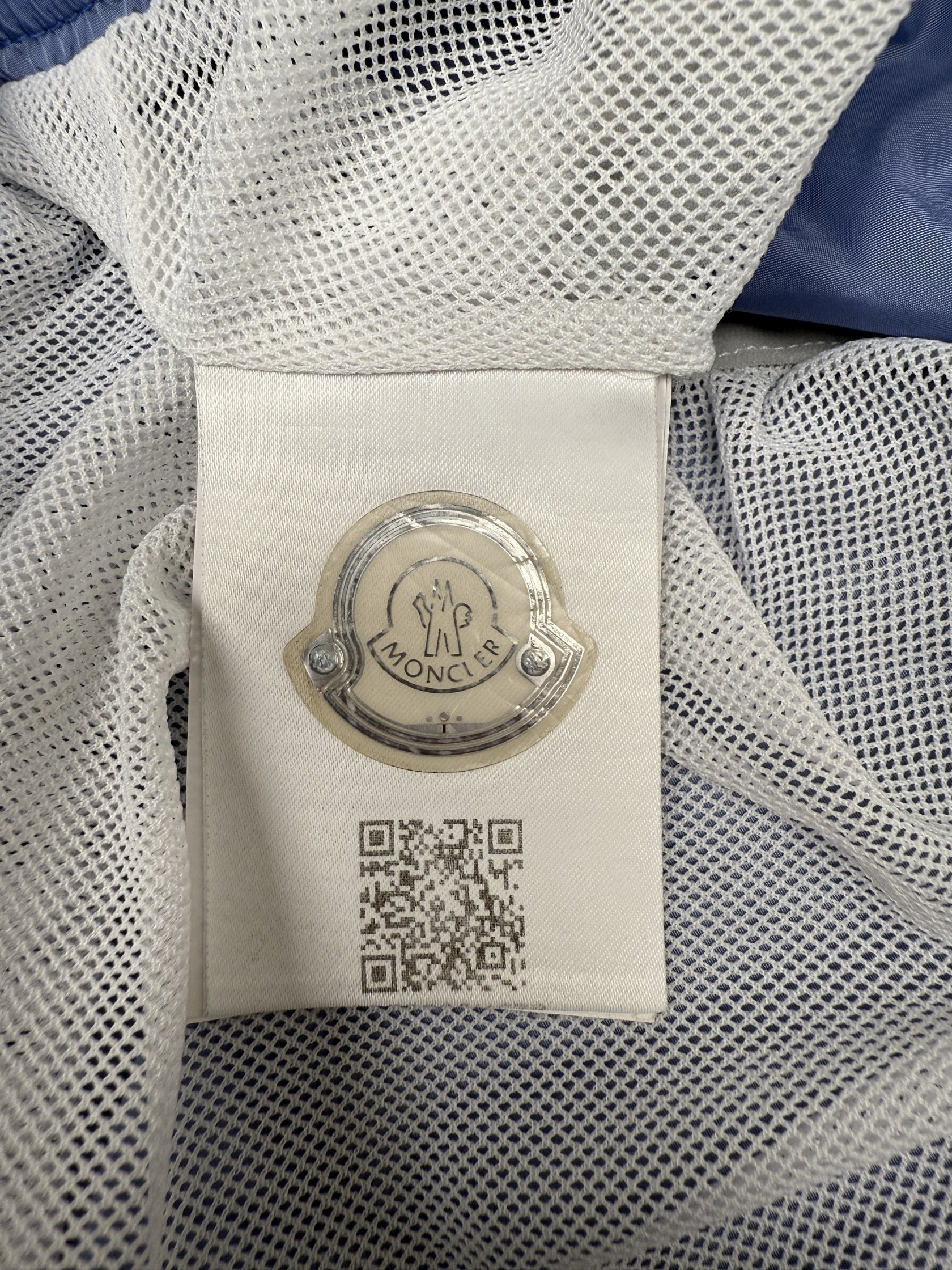 Moncler Badge Swim Shorts - Baby Blue Moncler