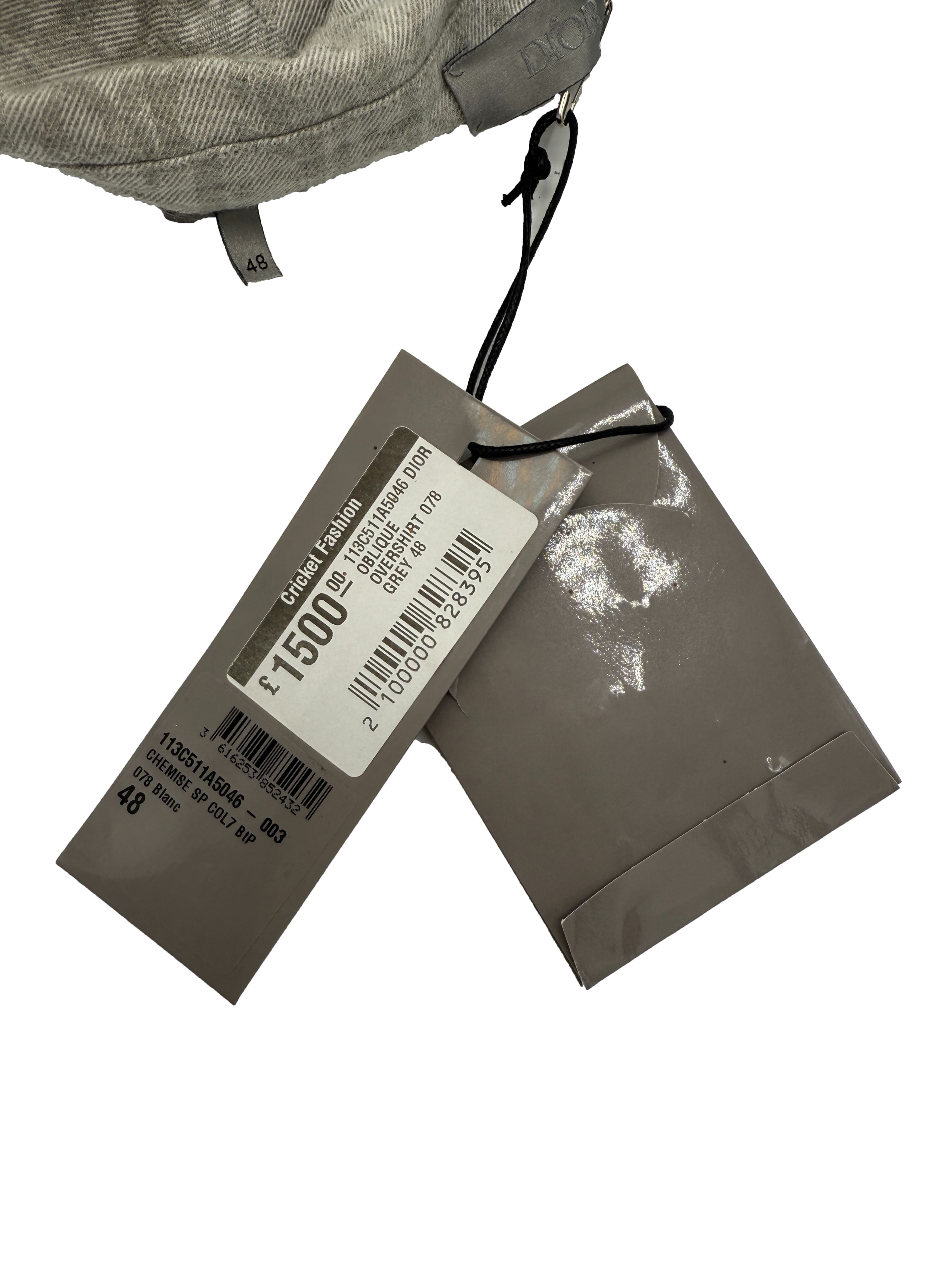 Dior Padded Lining Oblique Overshirt - Grey