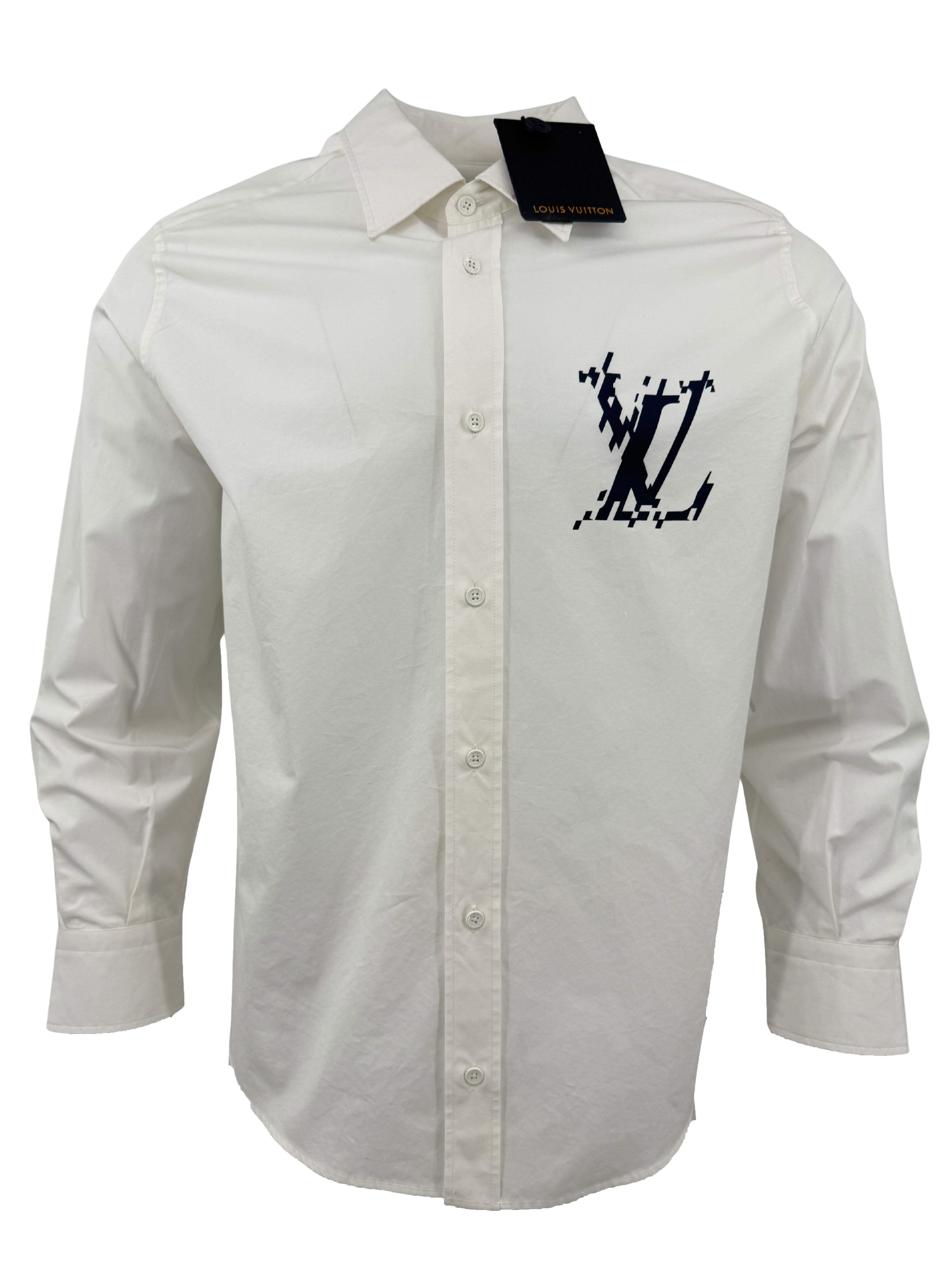 Louis Vuitton Long-Sleeve Cotton Shirt - White