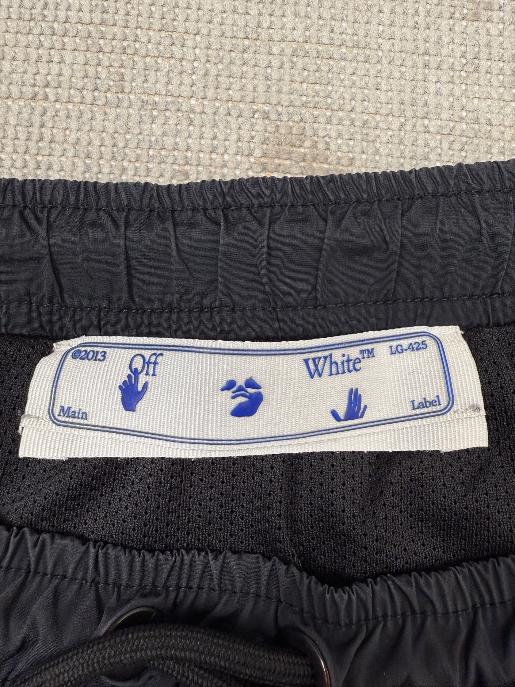 Off-White Tape Swim Shorts - Black Off-White