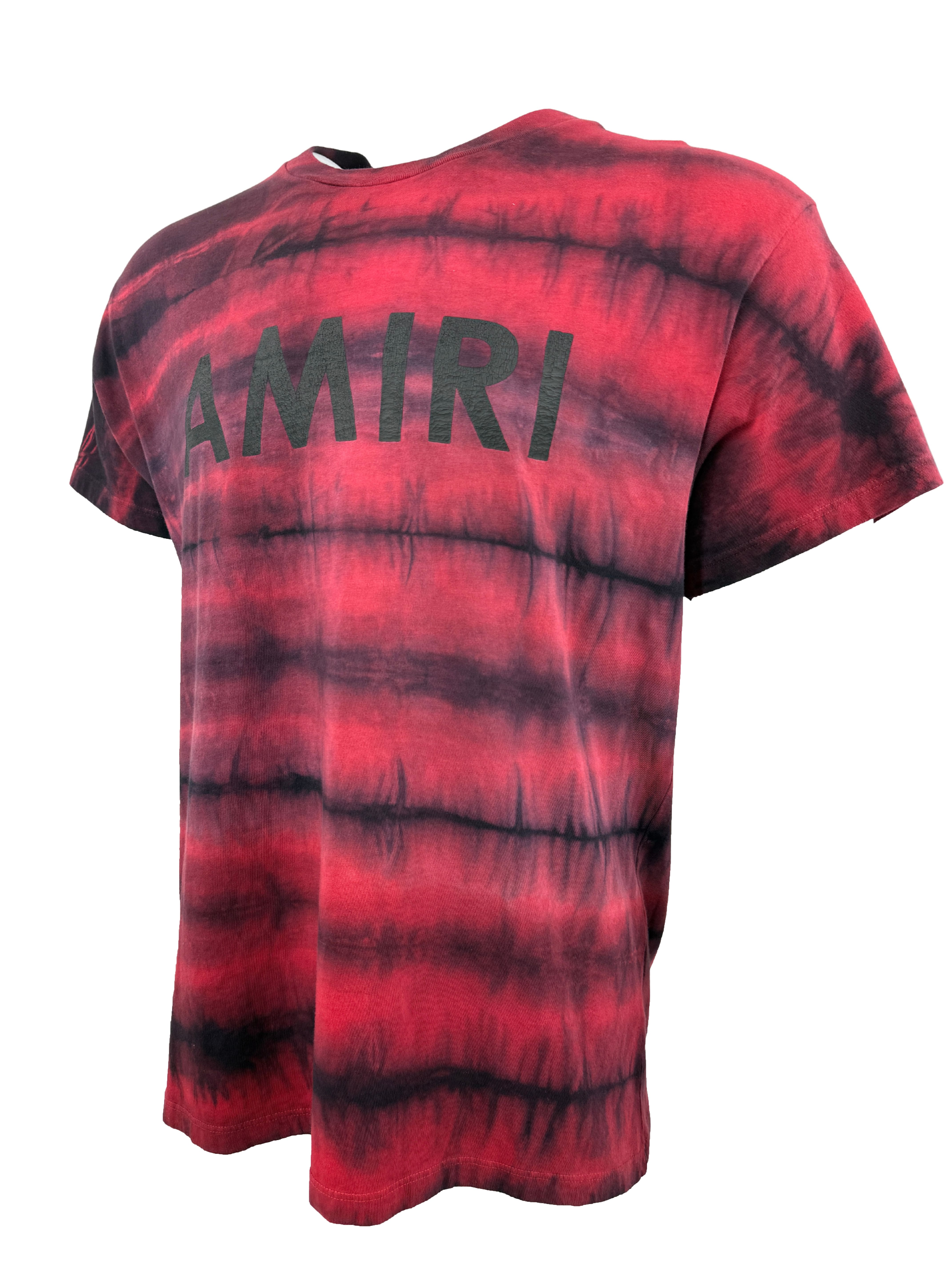 Amiri Logo Tie Dye T-Shirt - Red
