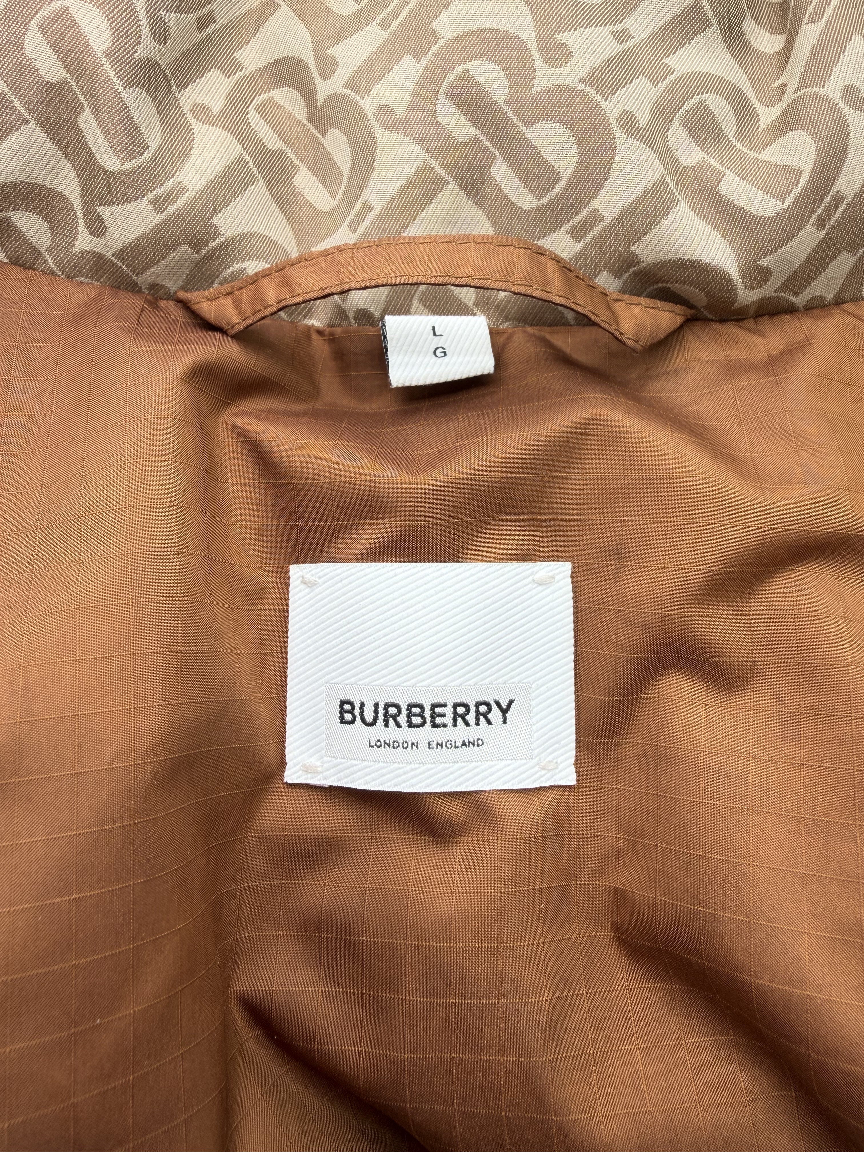 Burberry Monogram Puffer Jacket - Beige Burberry