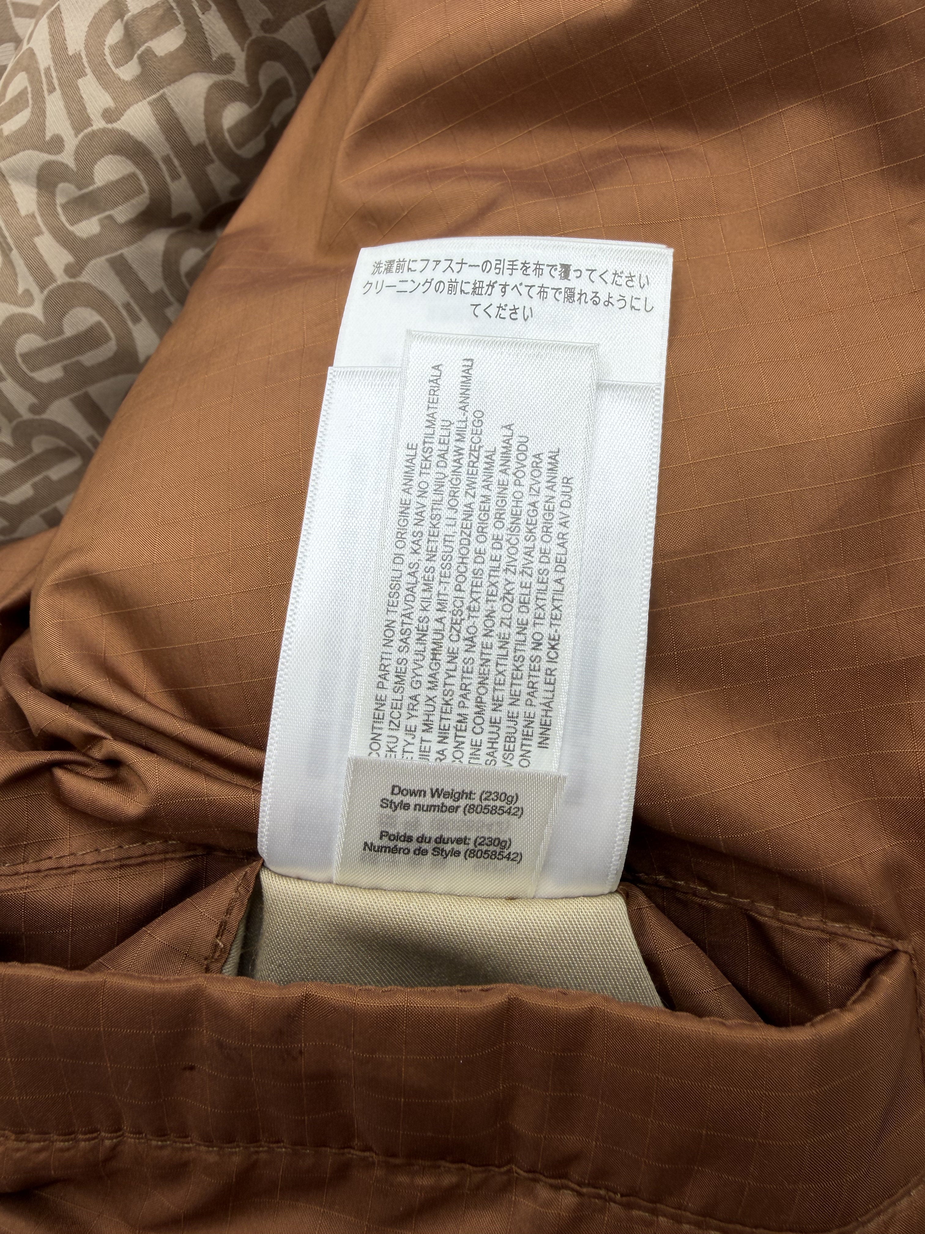 Burberry Monogram Puffer Jacket - Beige Burberry