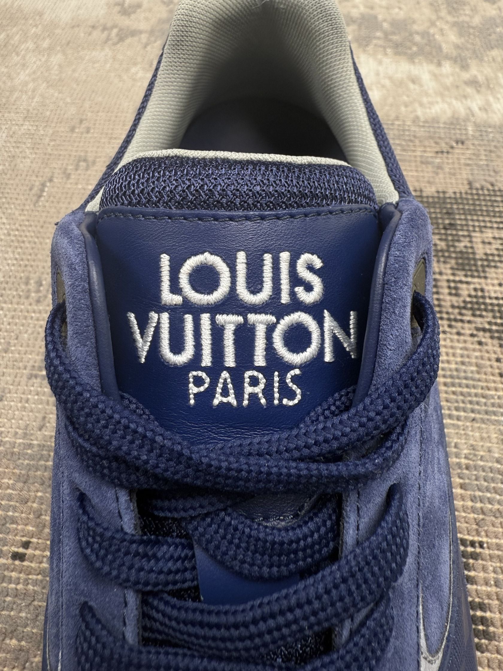 Louis Vuitton Damier Run Away Trainer - Blue Louis Vuitton