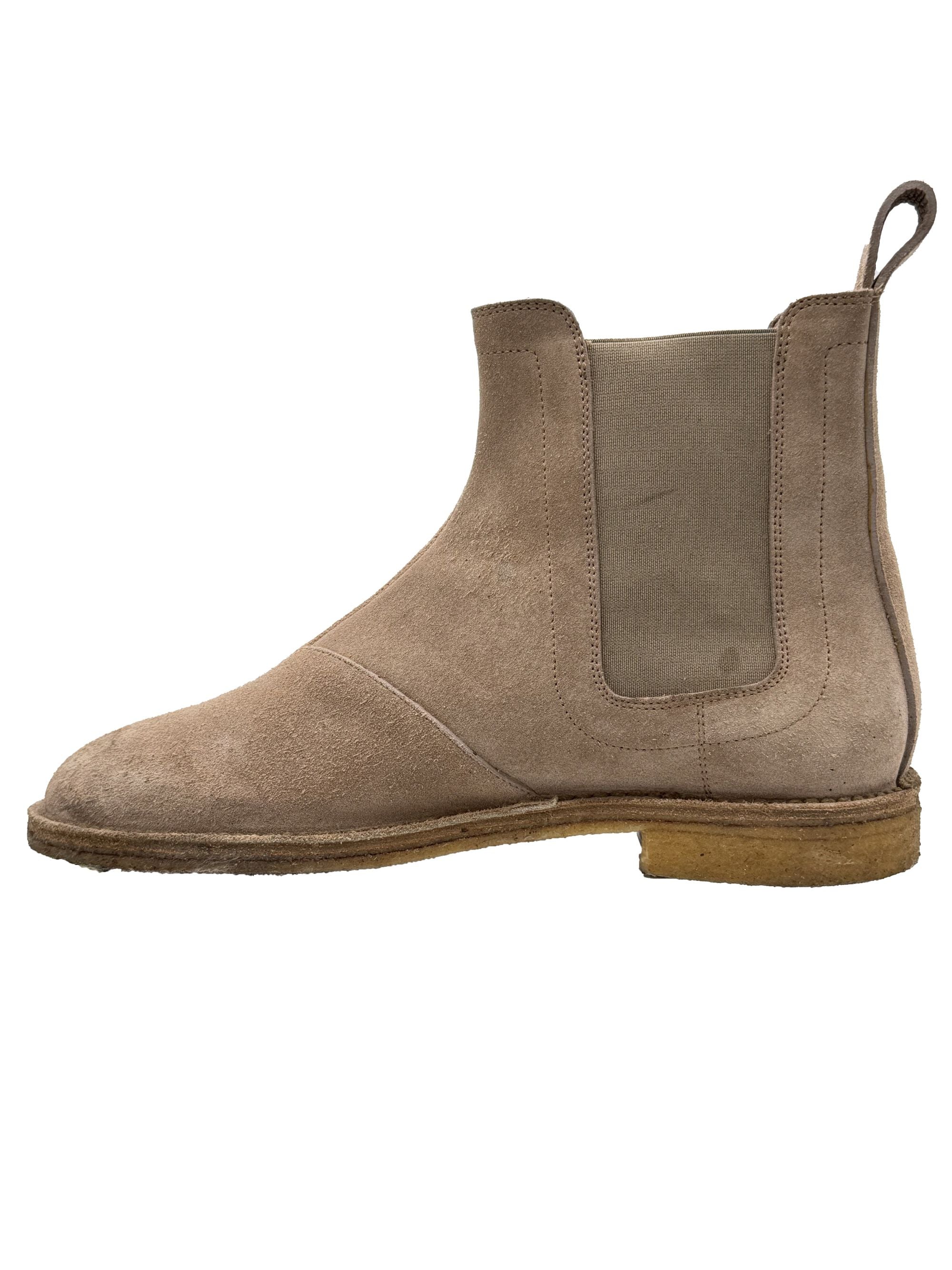 Bottega Veneta Suede Chelsea Boots - Beige Bottega Veneta