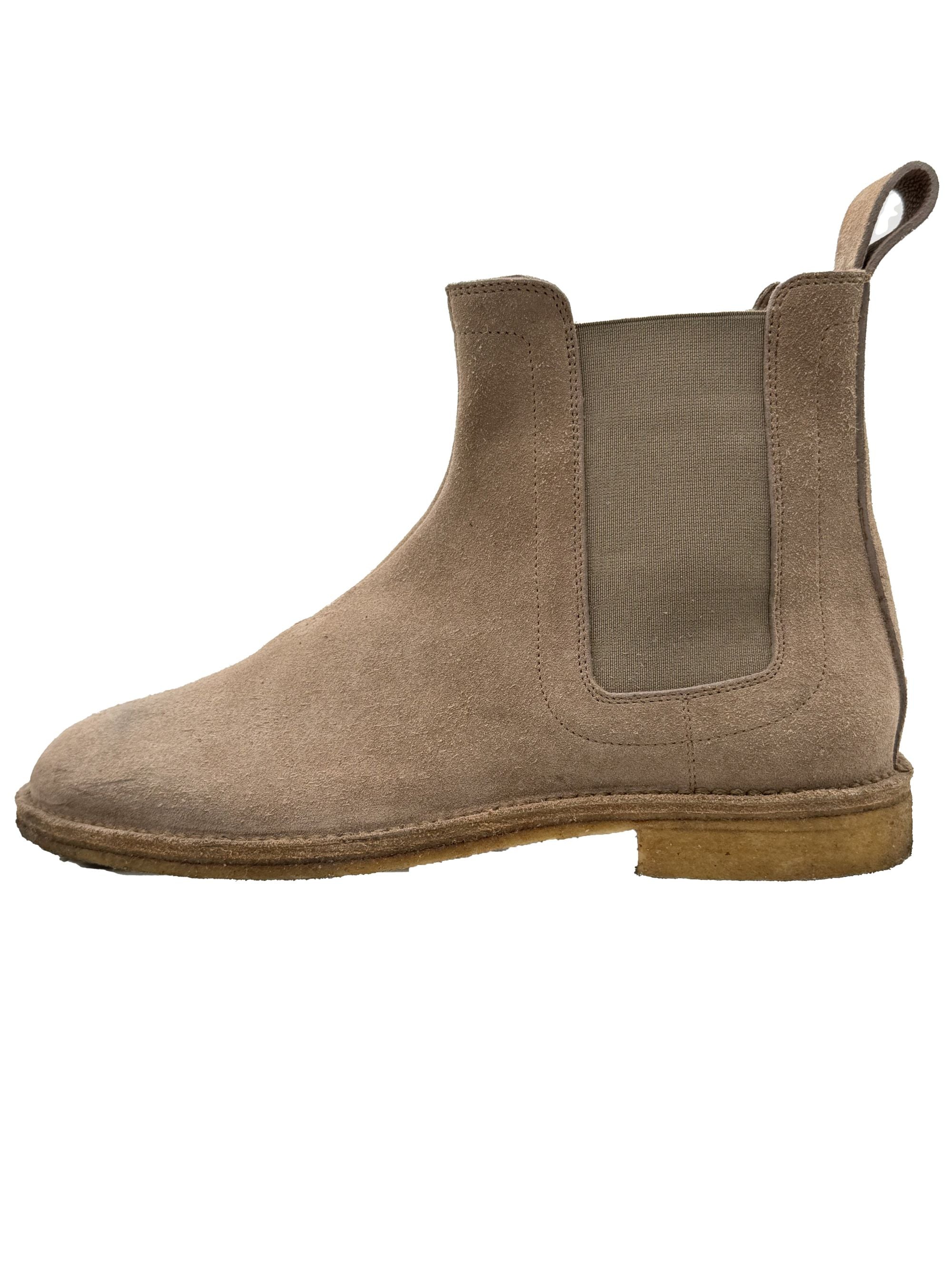 Bottega Veneta Suede Chelsea Boots - Beige Bottega Veneta