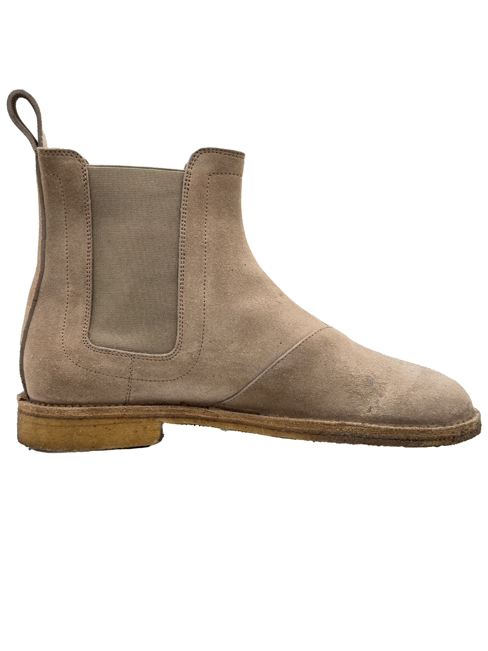 Bottega Veneta Suede Chelsea Boots - Beige Bottega Veneta
