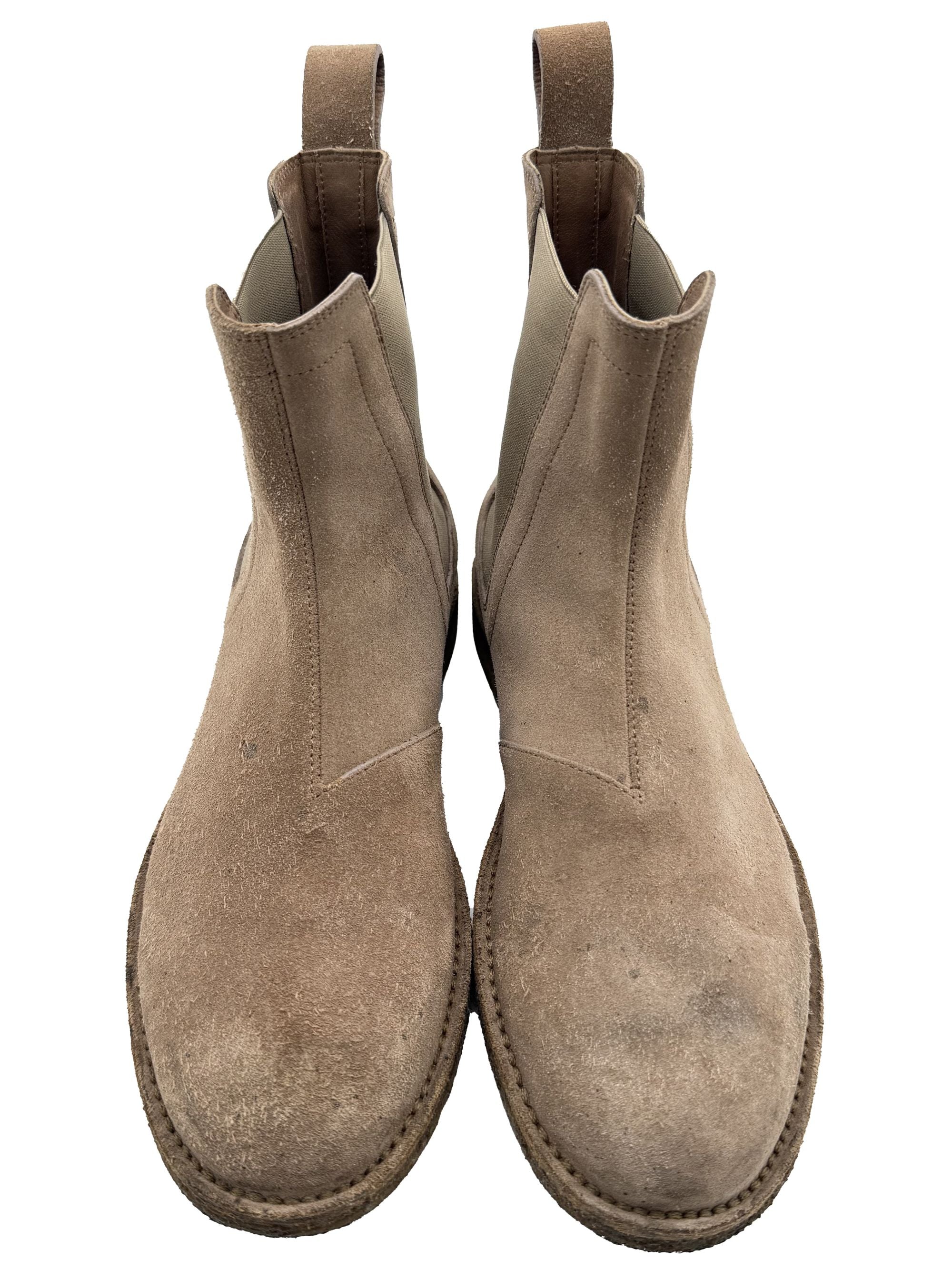 Bottega Veneta Suede Chelsea Boots - Beige Bottega Veneta