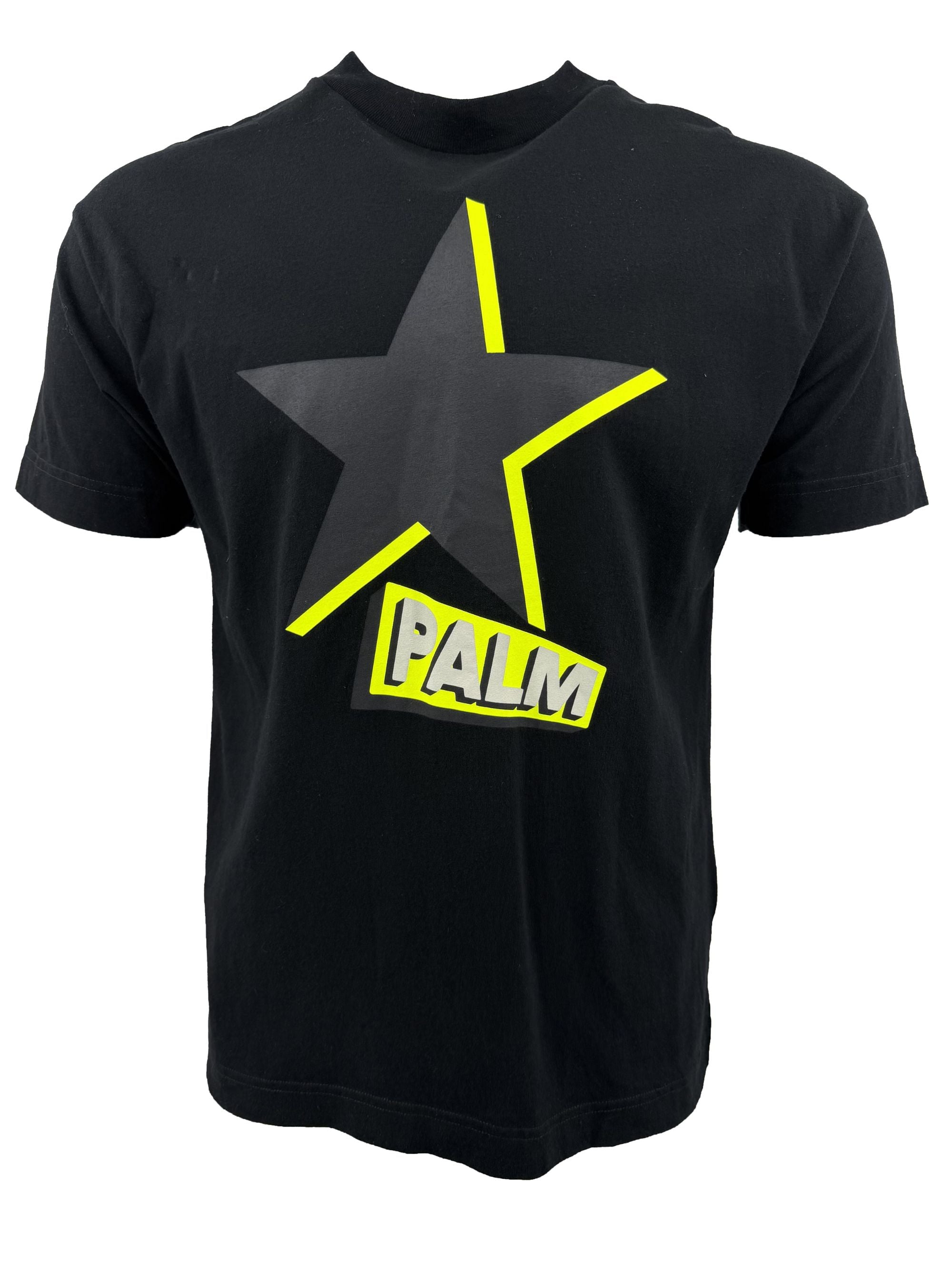 Palm Angels Neon Star T-Shirt - Black Palm Angels