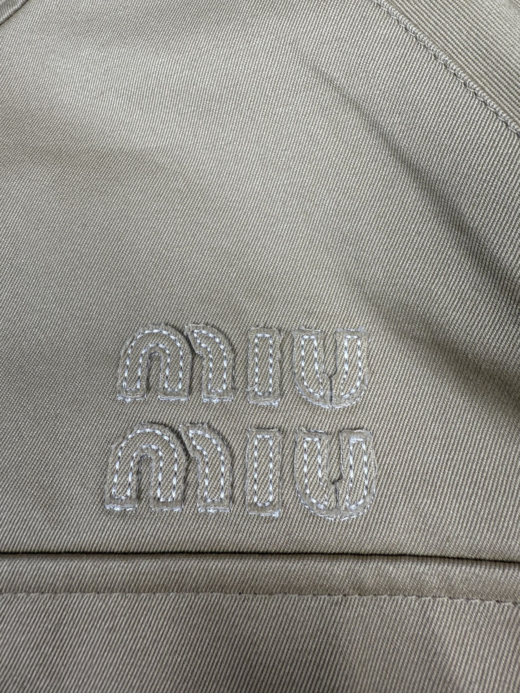 Miu Miu Chino Blouson Jacket - Beige Miu Miu
