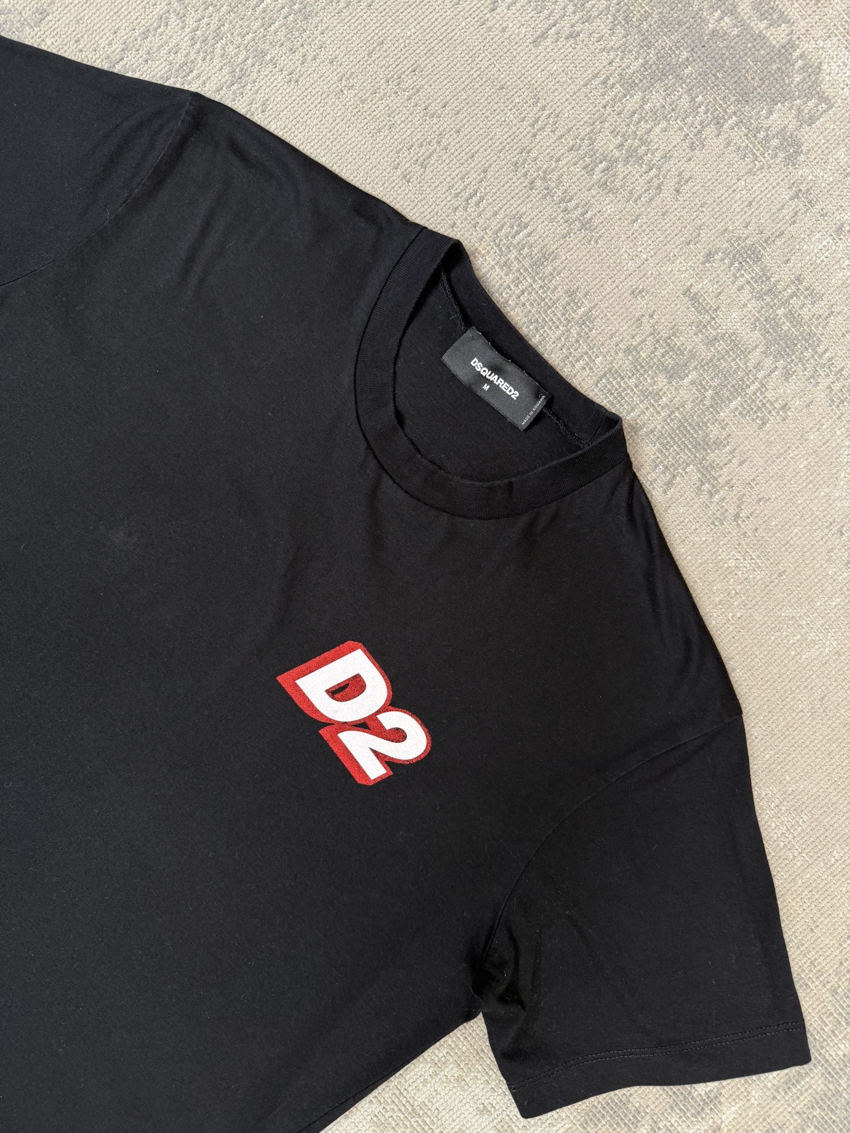 Dsquared2 D2 Logo T-Shirt - Black Dsquared2