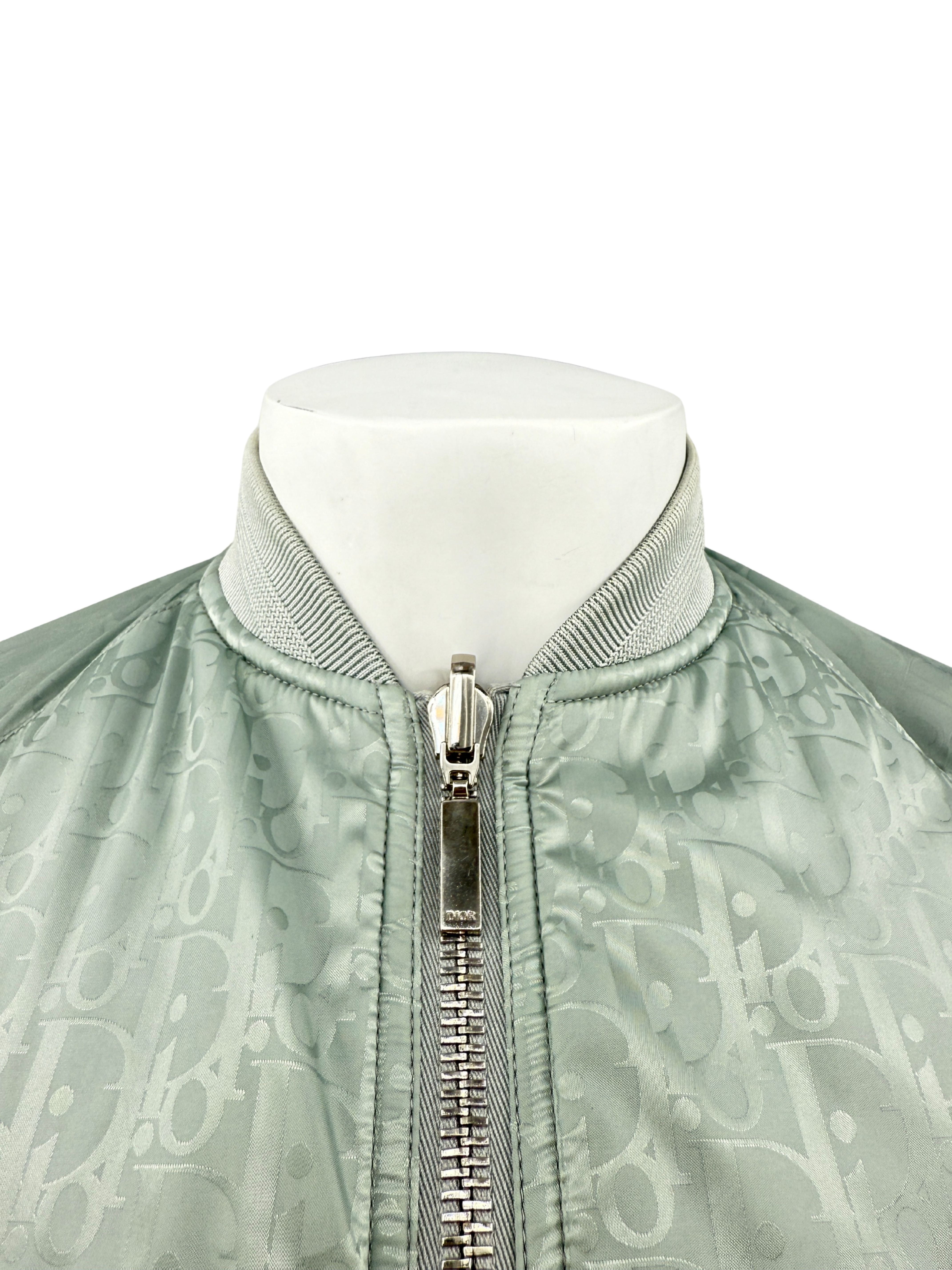 Dior Oblique Reversible Bomber - Light Blue Dior