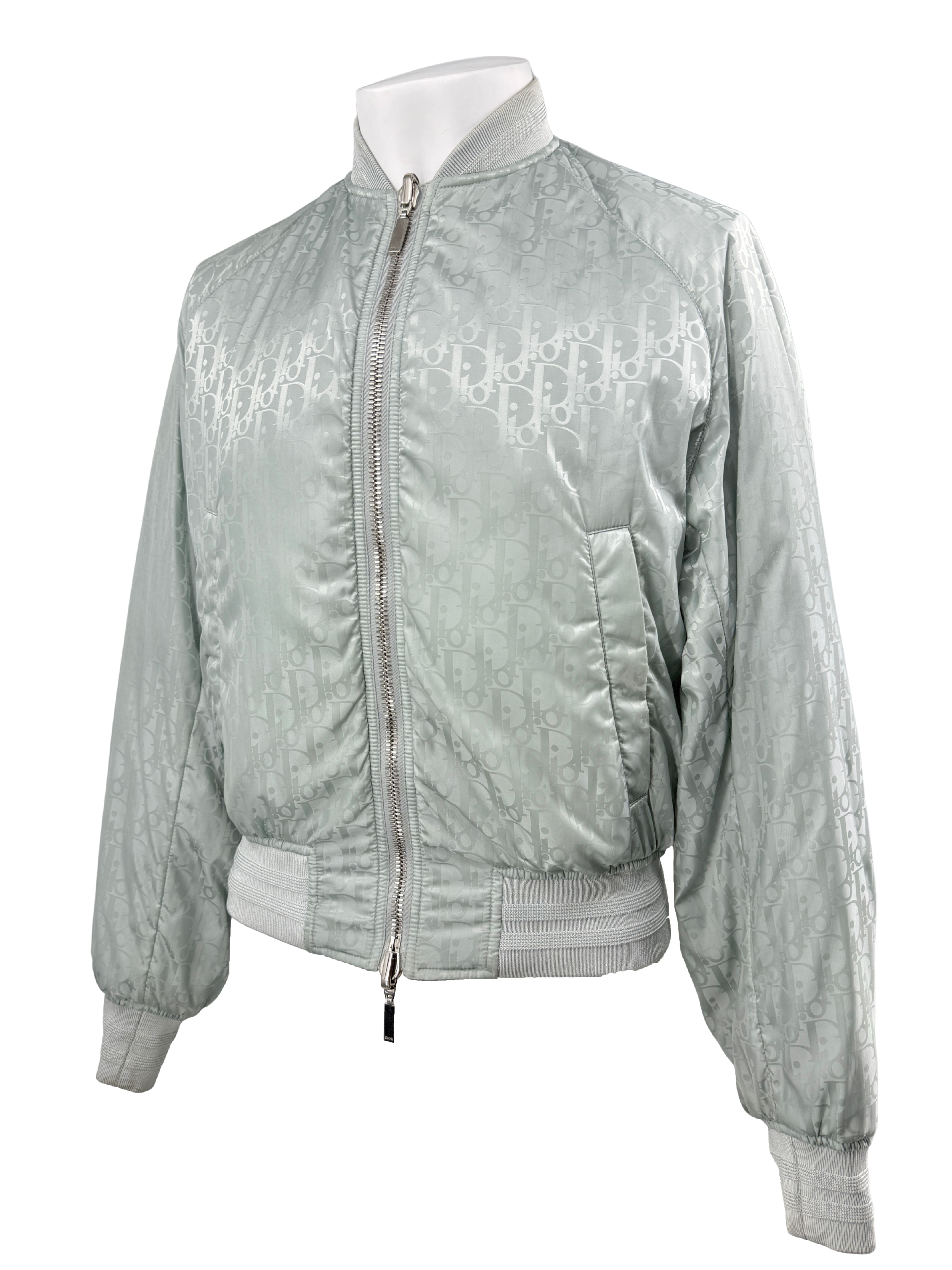 Dior Oblique Reversible Bomber - Light Blue Dior