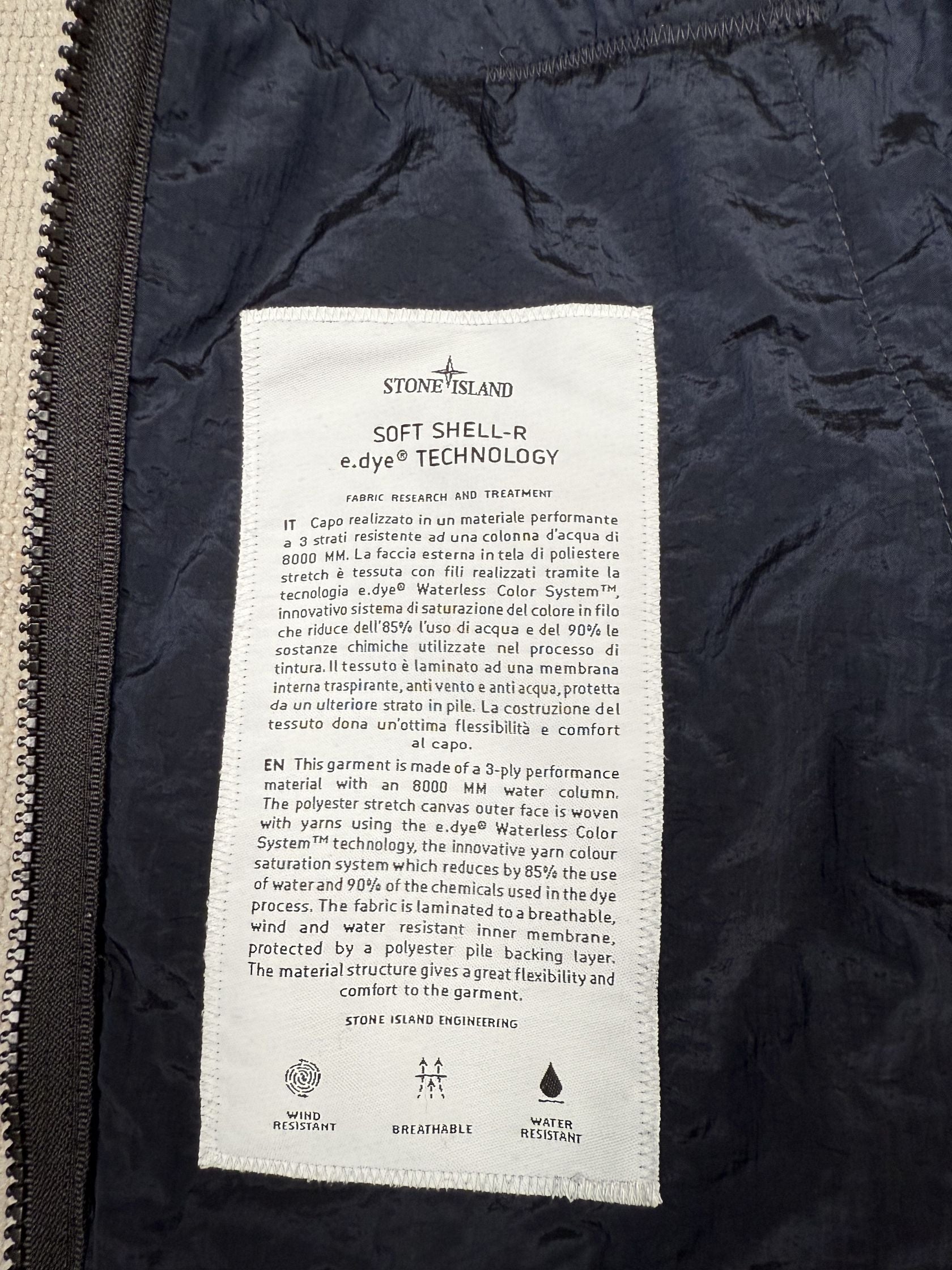 Stone Island Soft Shell-R Jacket - Navy Stone Island