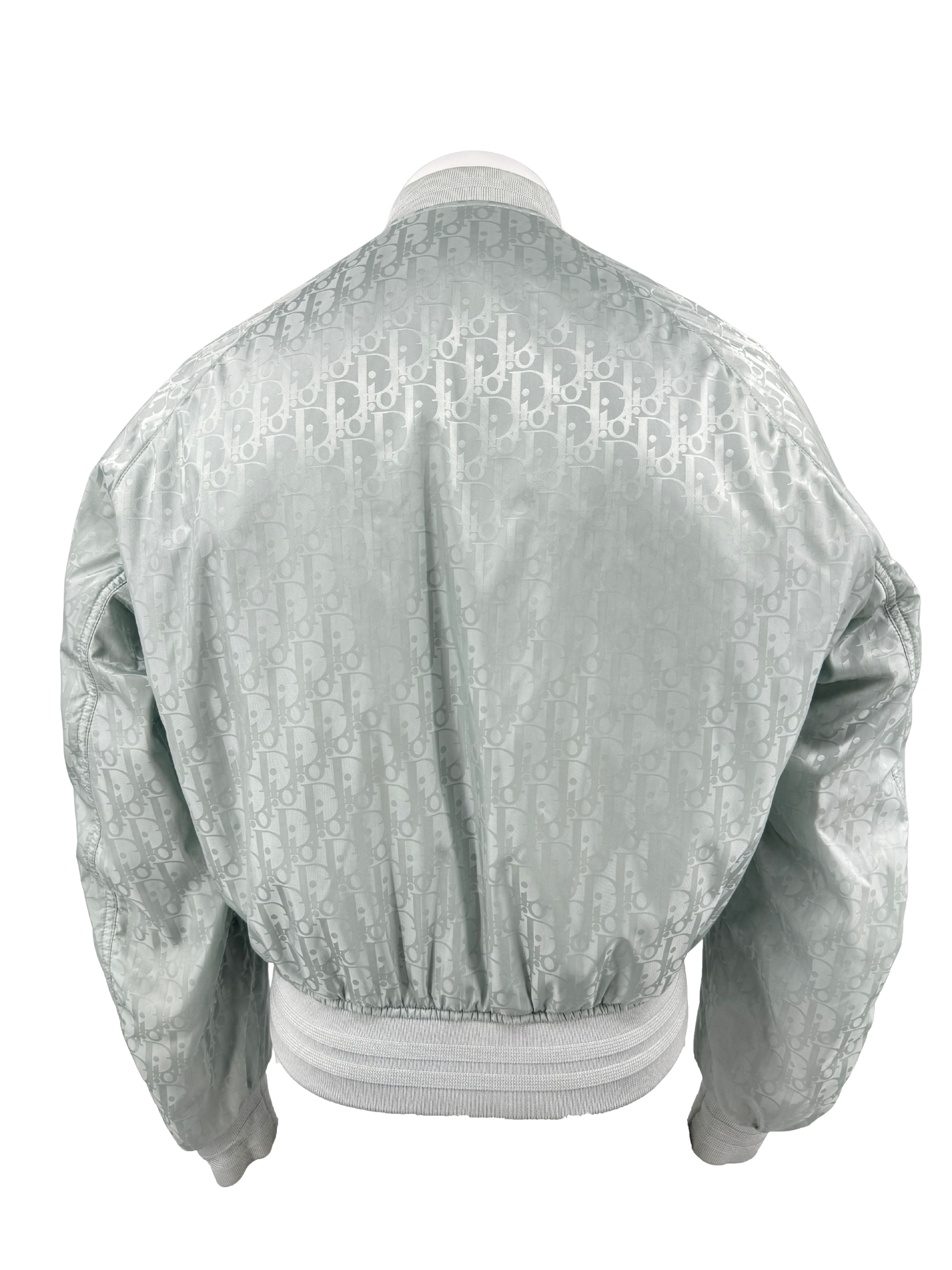 Dior Oblique Reversible Bomber - Light Blue Dior