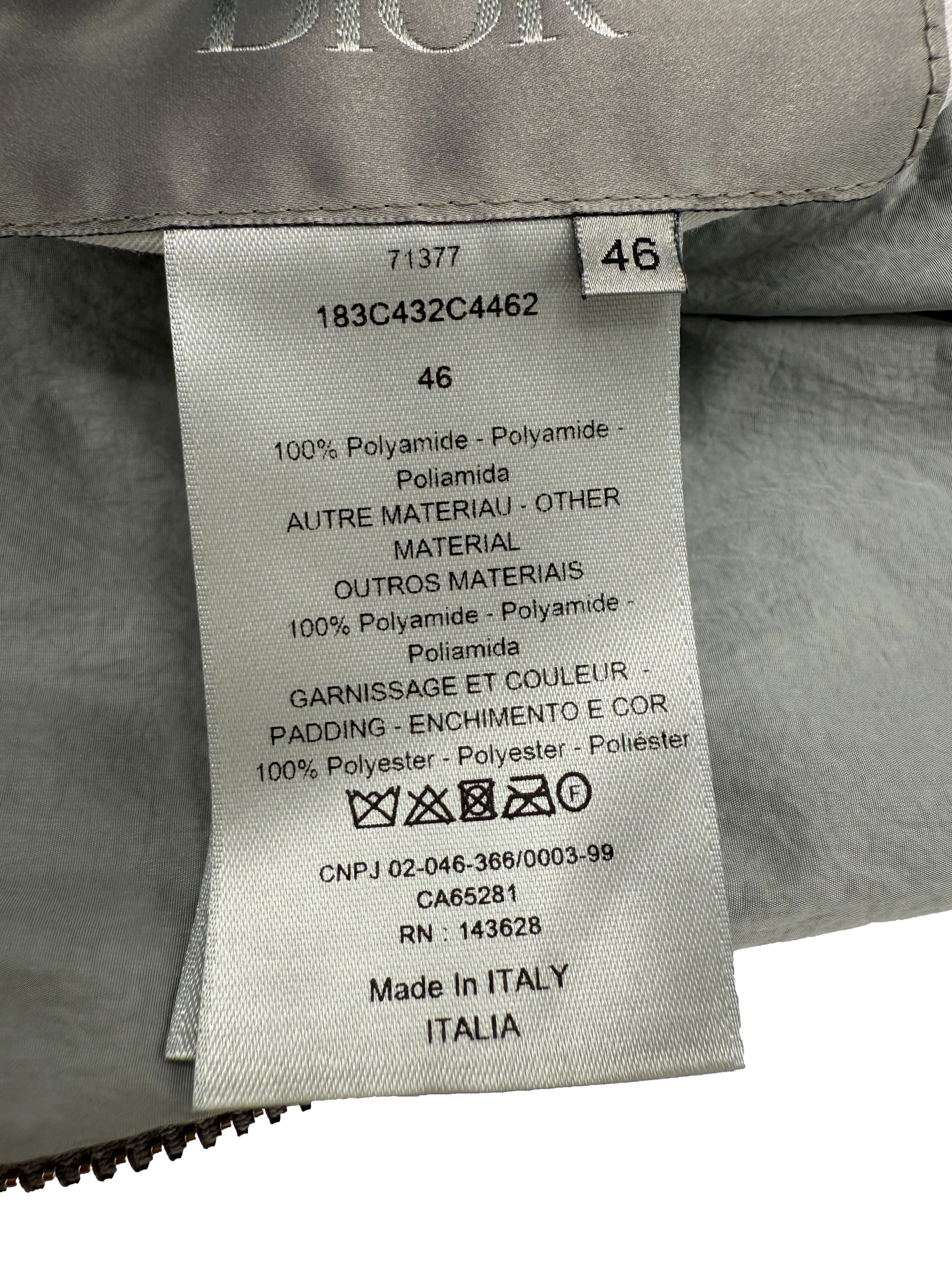 Dior Oblique Reversible Bomber - Light Blue Dior