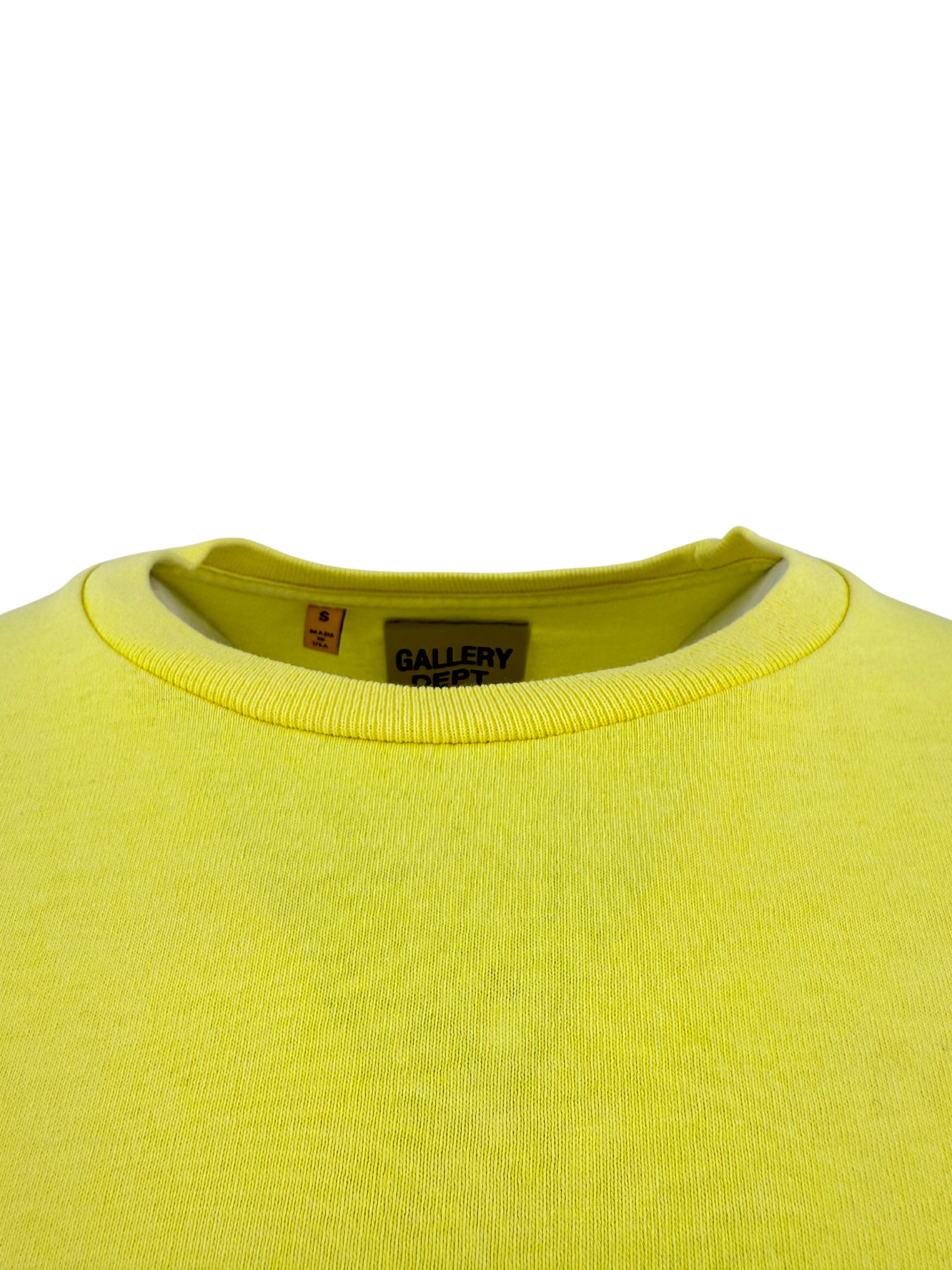 Gallery Dept Logo Print T-shirt - Yellow Gallery Dept