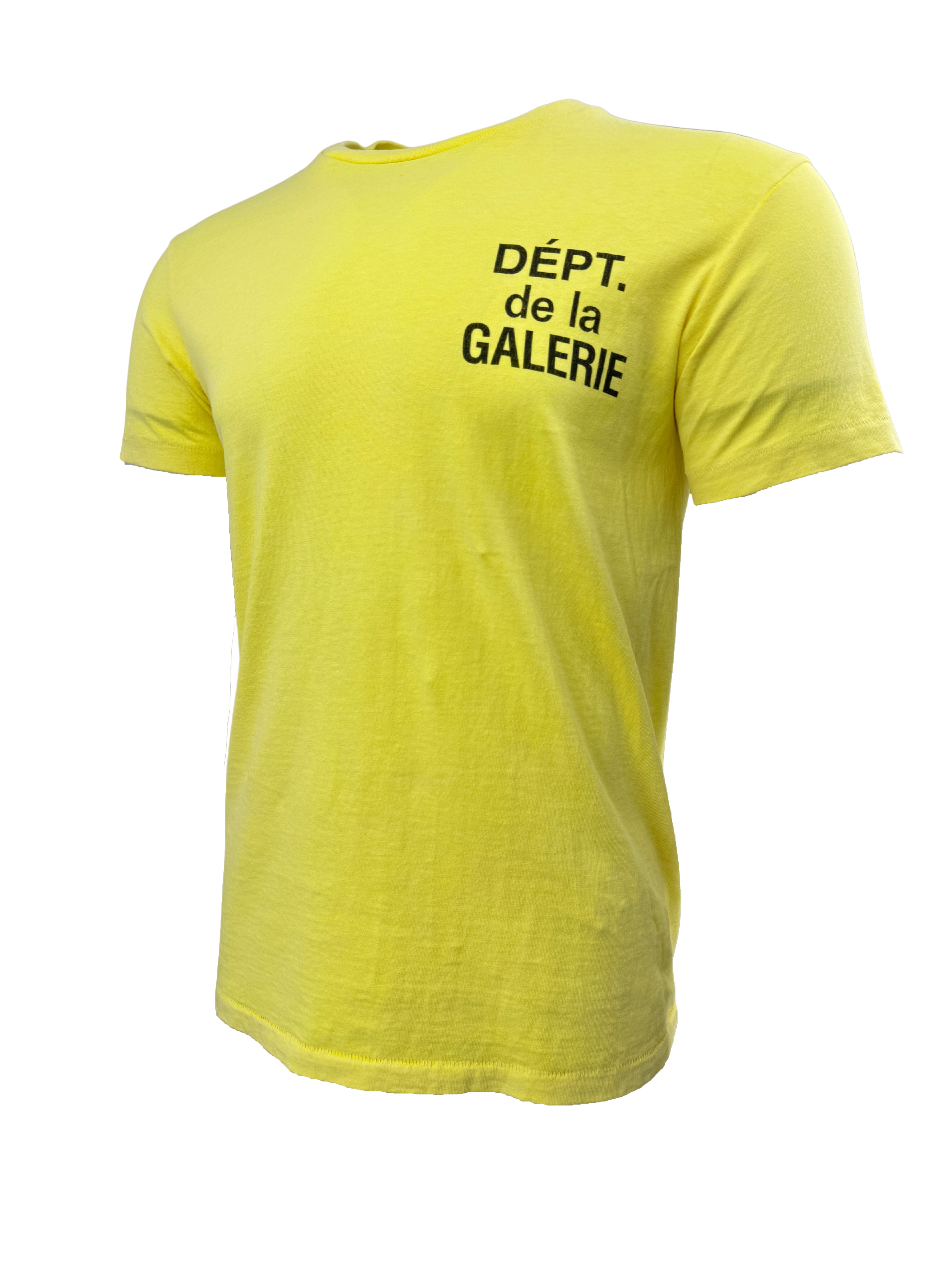 Gallery Dept Logo Print T-shirt - Yellow Gallery Dept