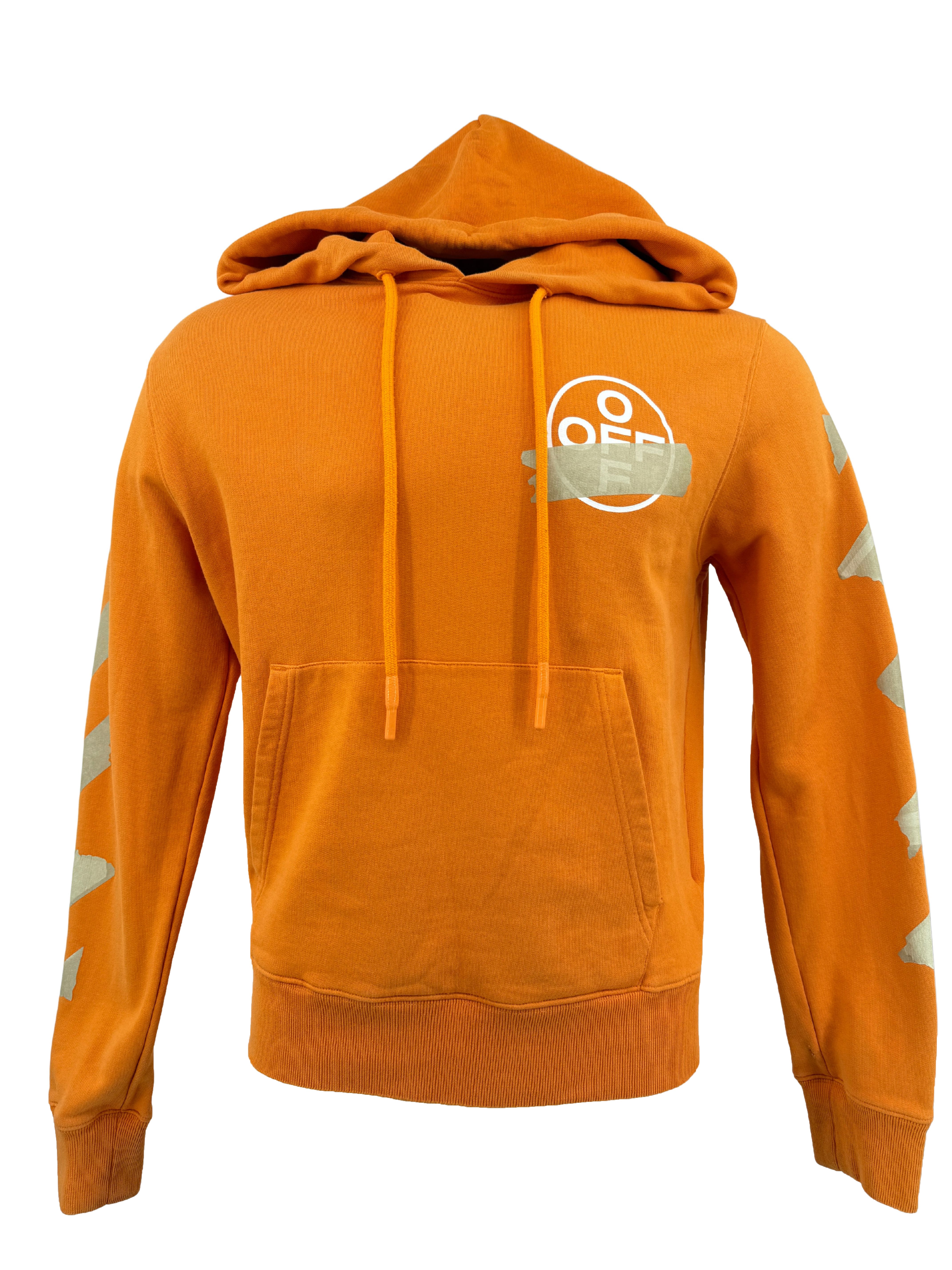 Off-White Tape Arrow Hoodie - Orange