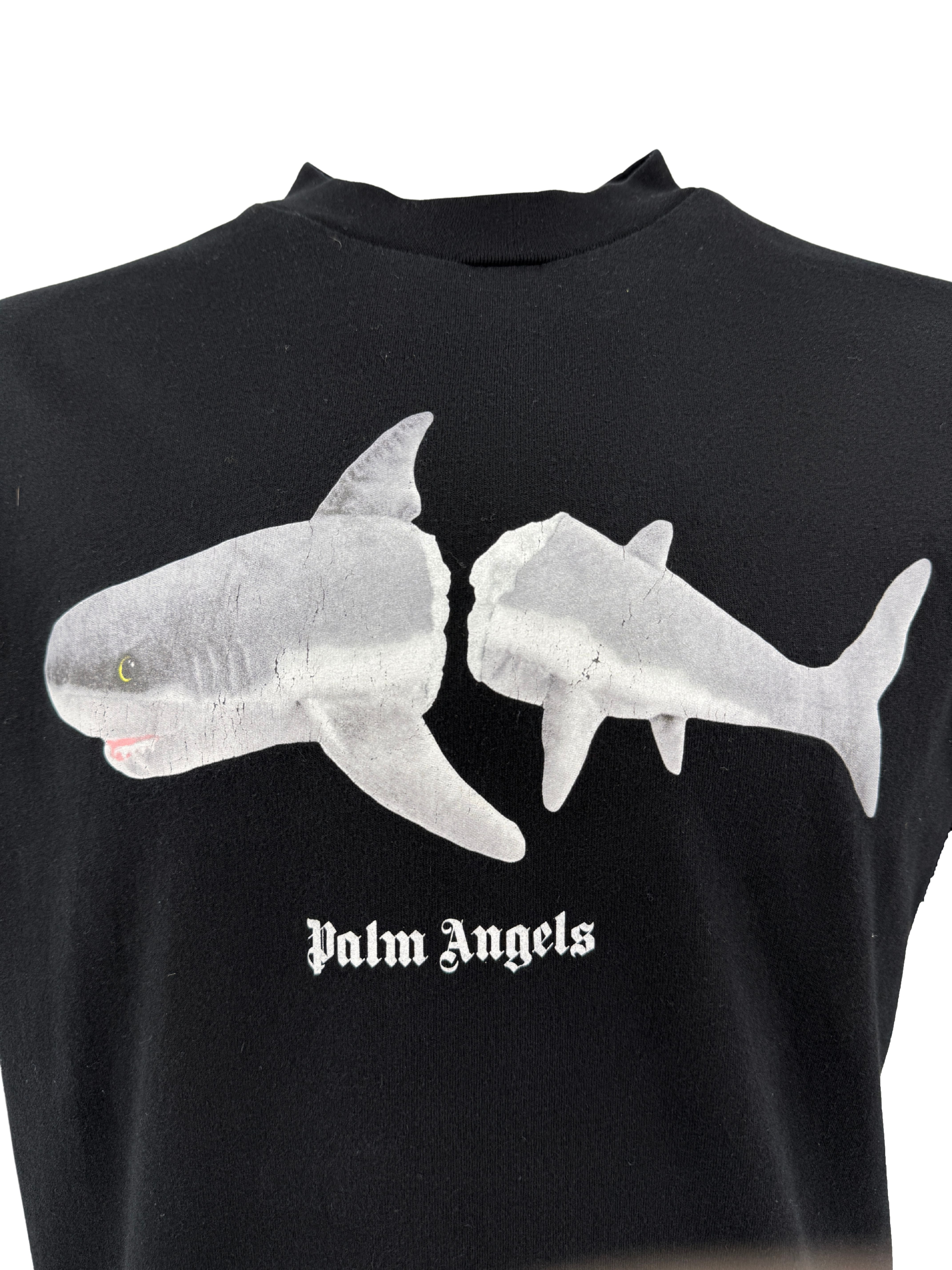 Palm Angels Broken Shark T-Shirt - Black Palm Angels
