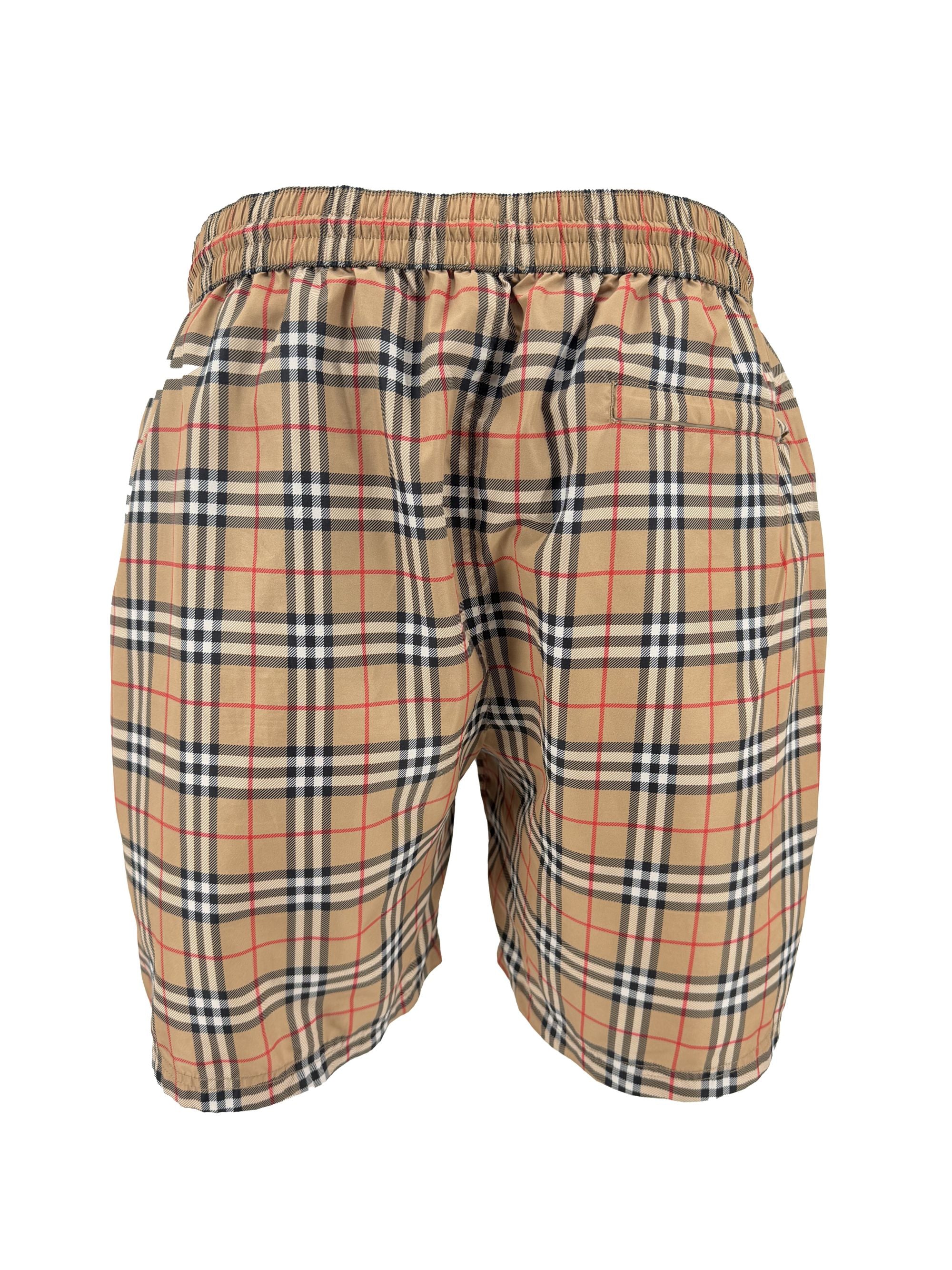 Burberry Check Swim Shorts - Beige Burberry
