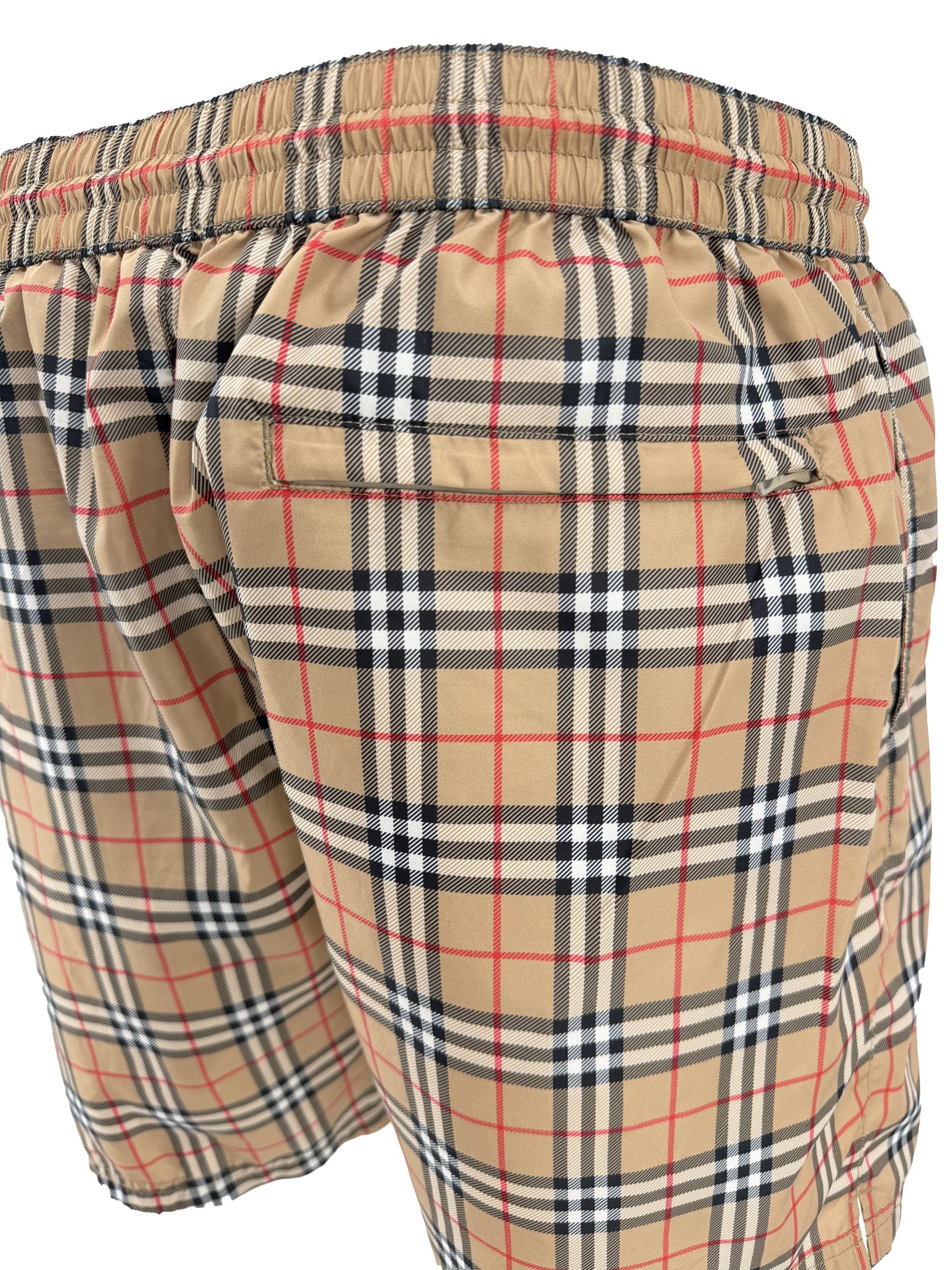 Burberry Check Swim Shorts - Beige Burberry