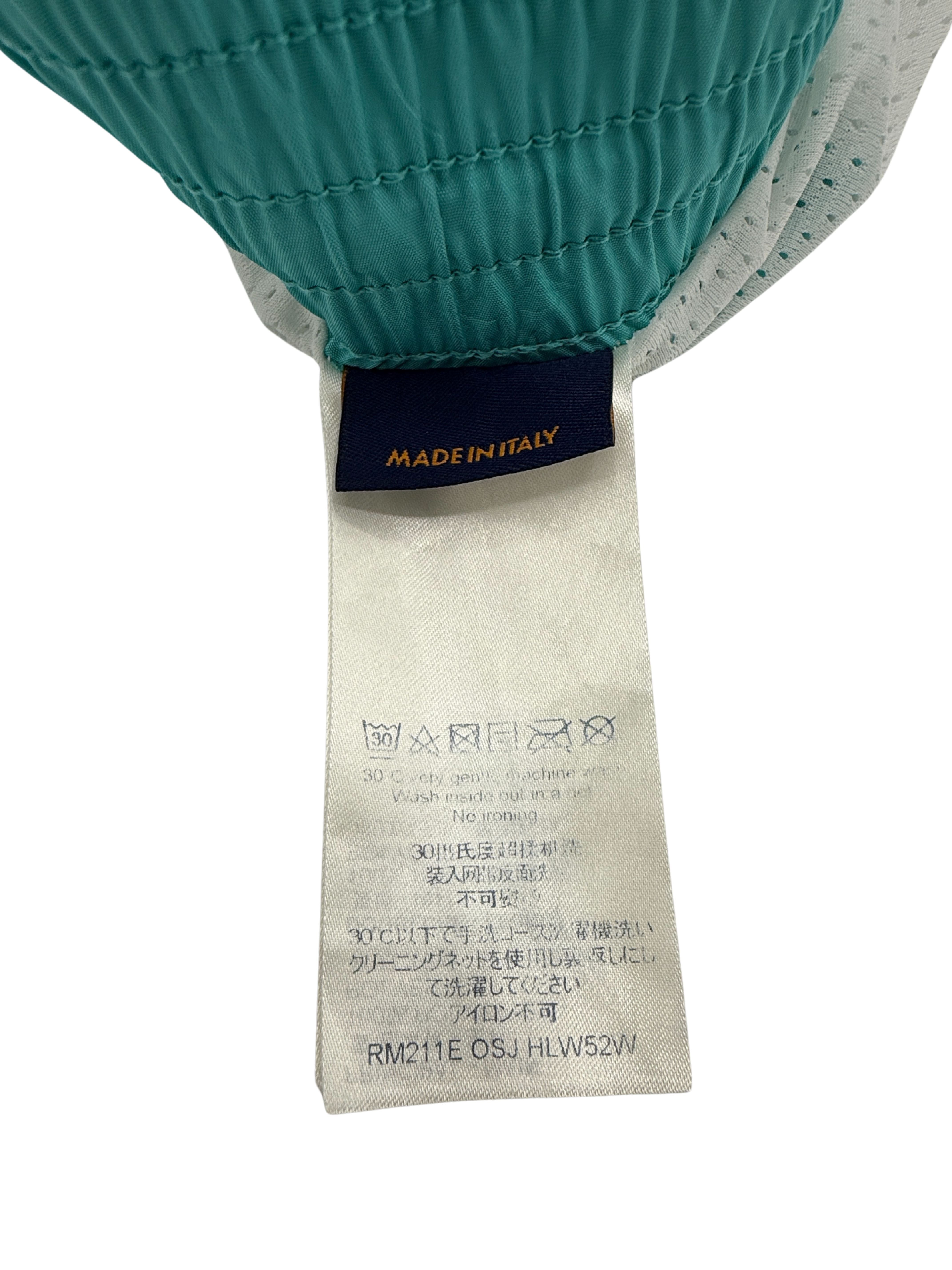 Louis Vuitton Monogram Signature Swim Shorts - Turquoise Louis Vuitton