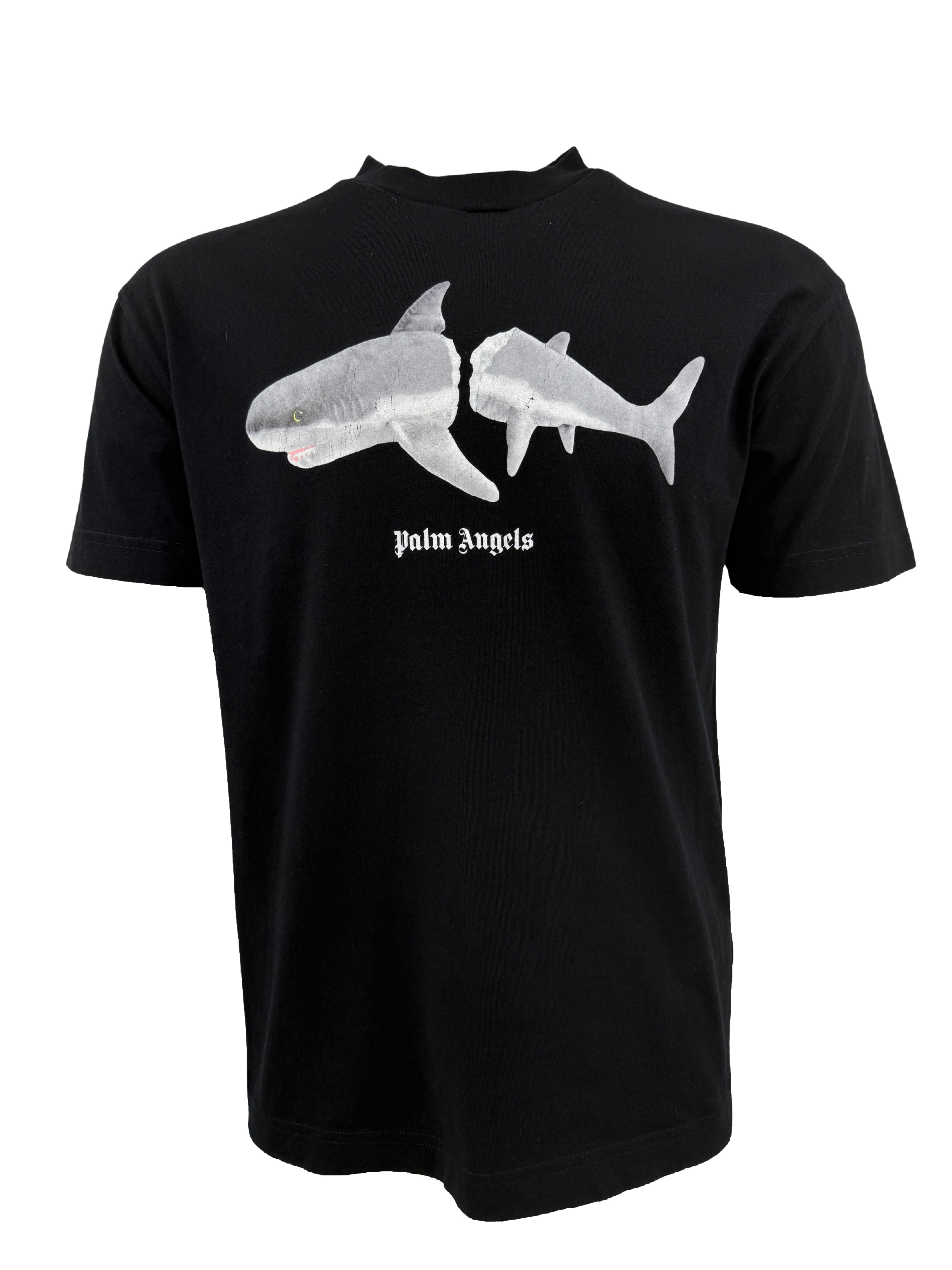 Palm Angels Broken Shark T-Shirt - Black Palm Angels