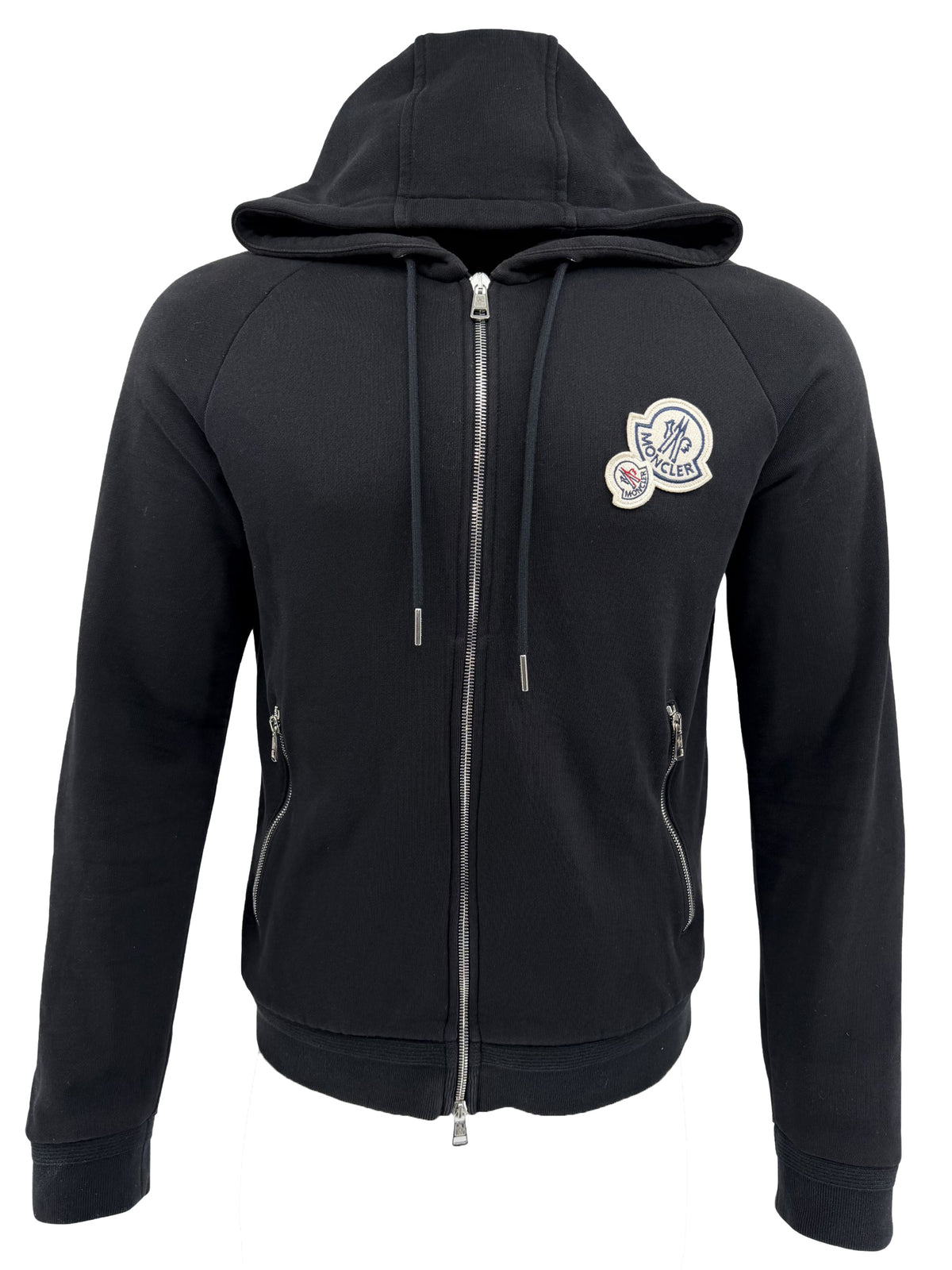Moncler Double Badge Zip Up Hoodie Moncler