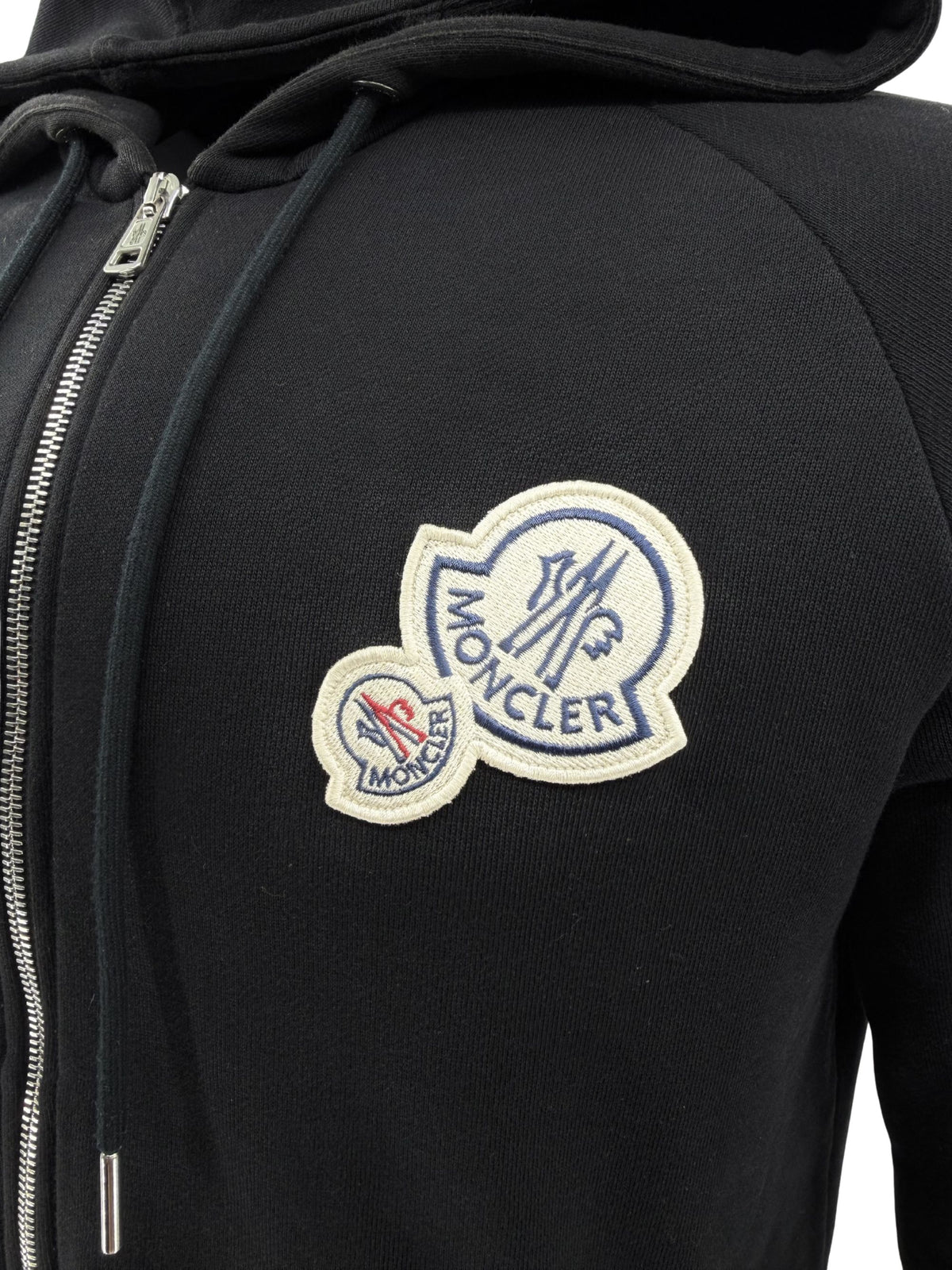 Moncler Double Badge Zip Up Hoodie Moncler