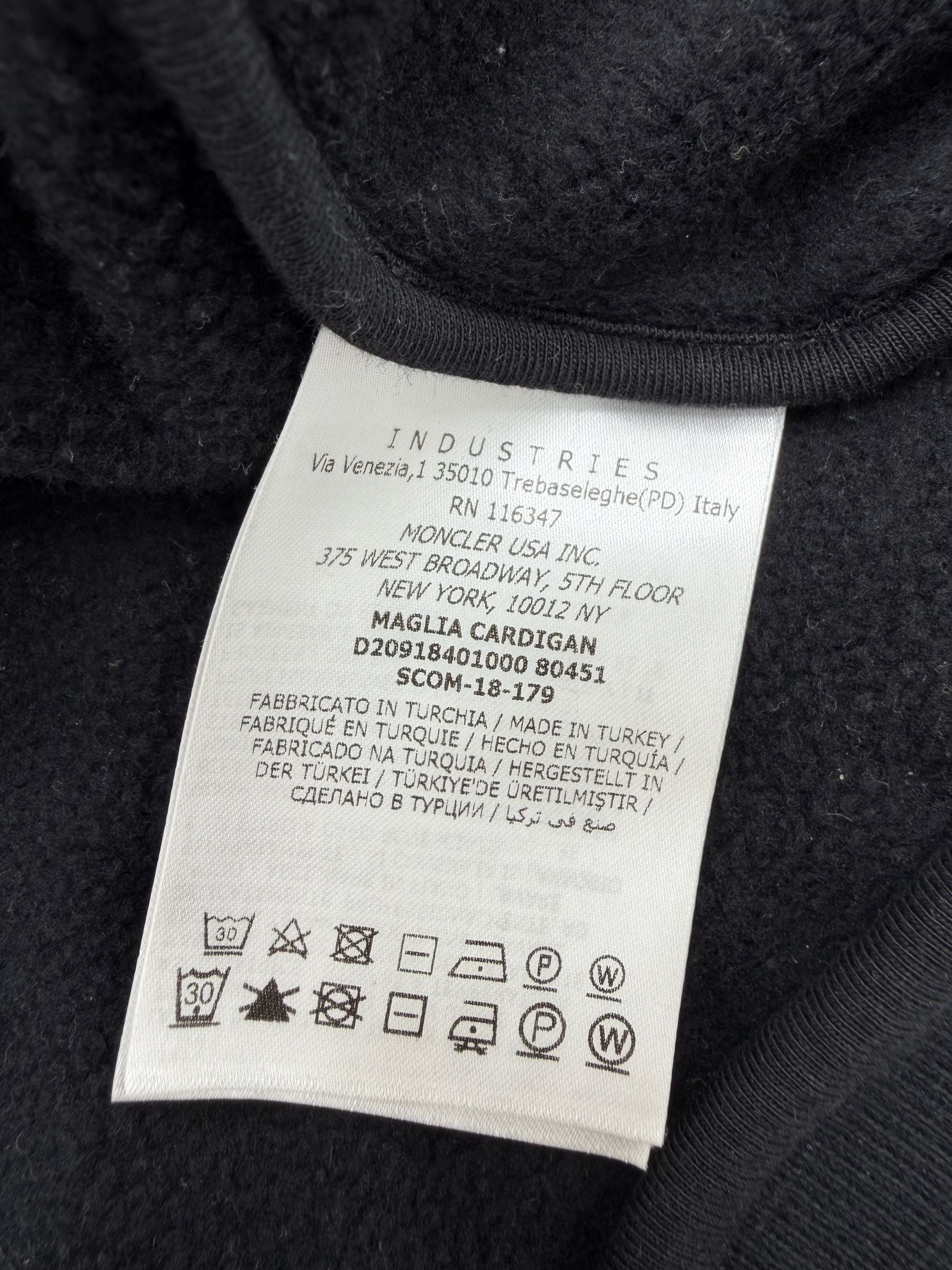 Moncler Double Badge Zip Up Hoodie Moncler