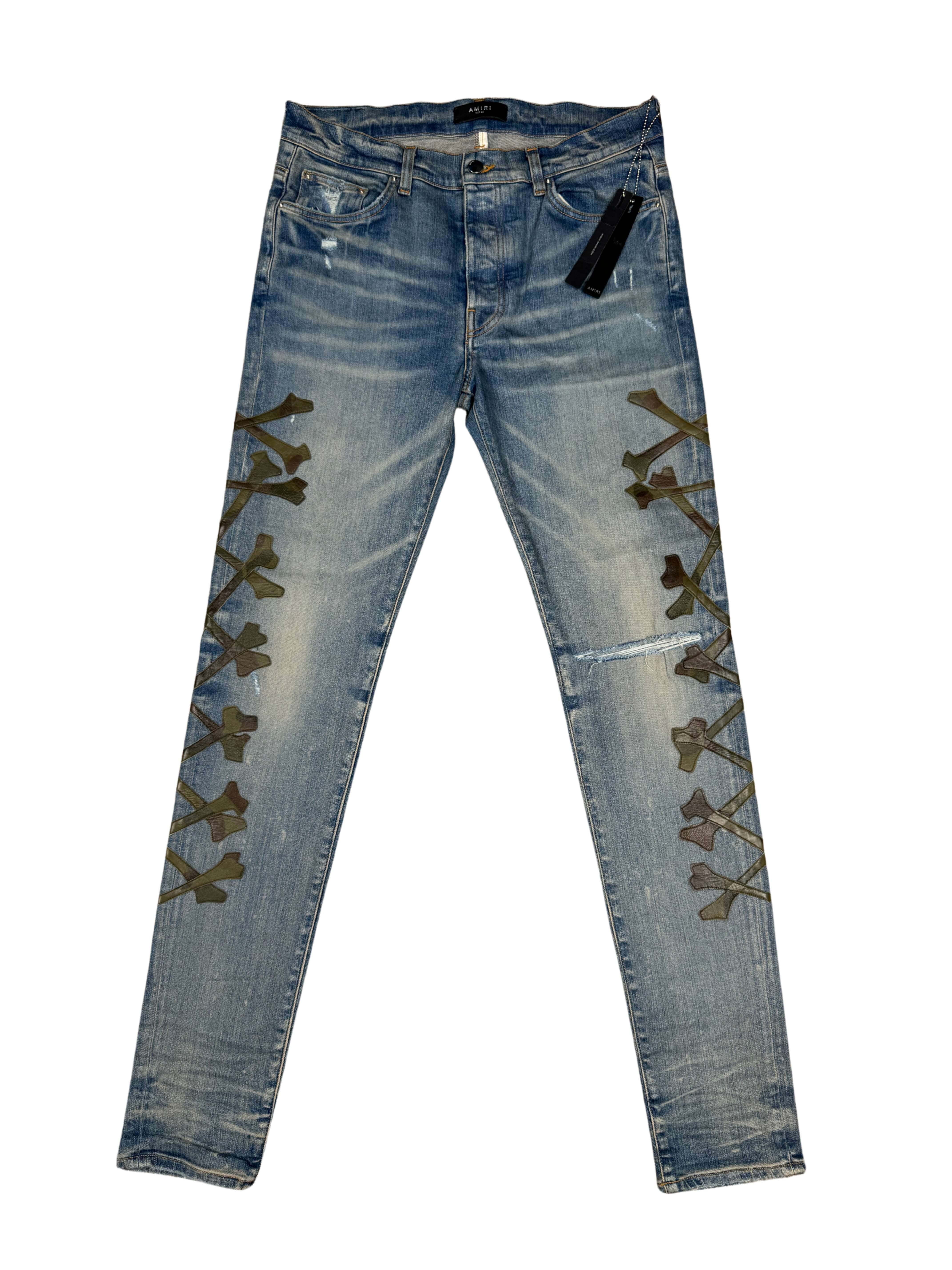 Amiri Bone Jeans - Blue Denim