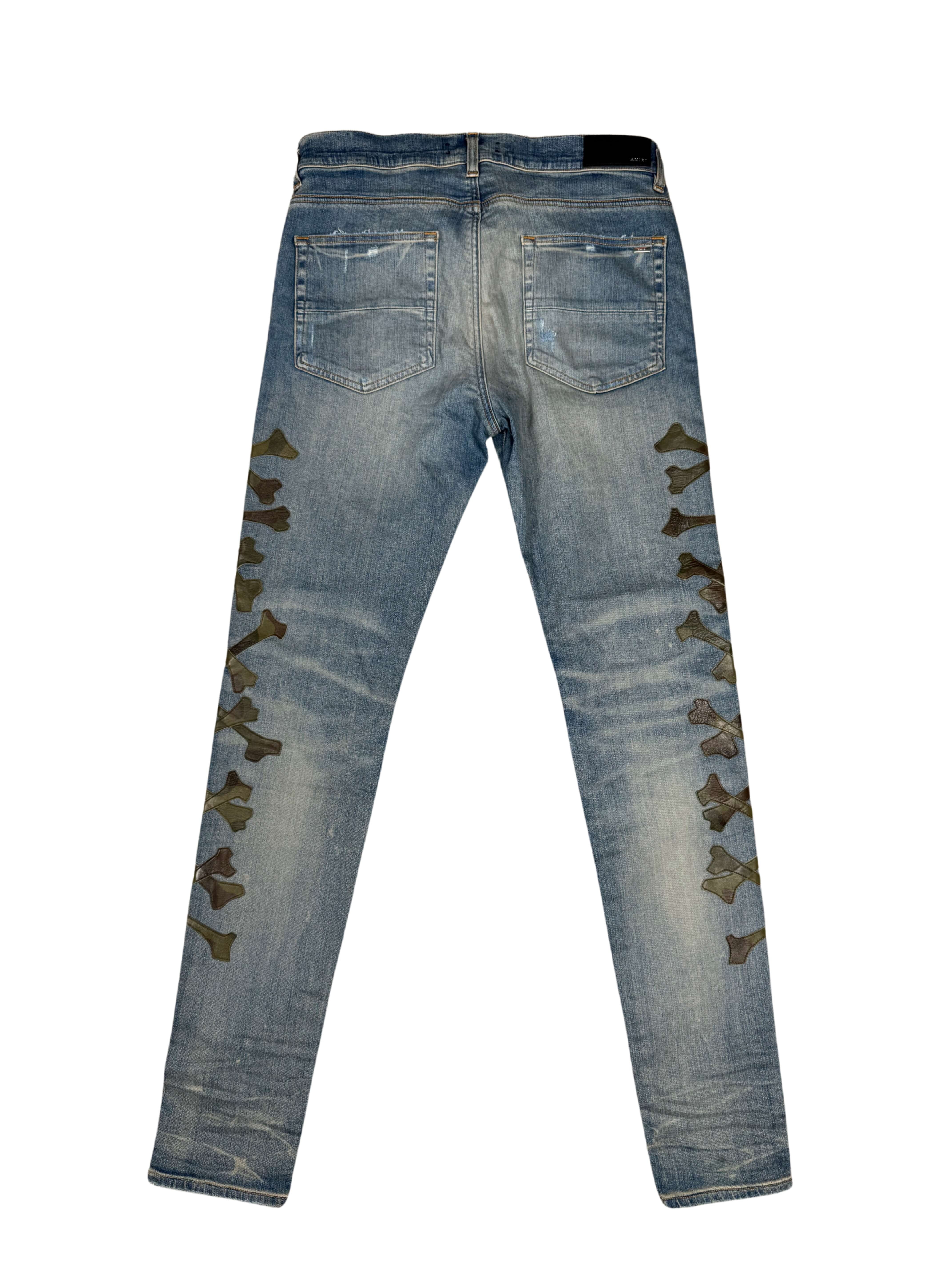 Amiri Bone Jeans - Blue Denim