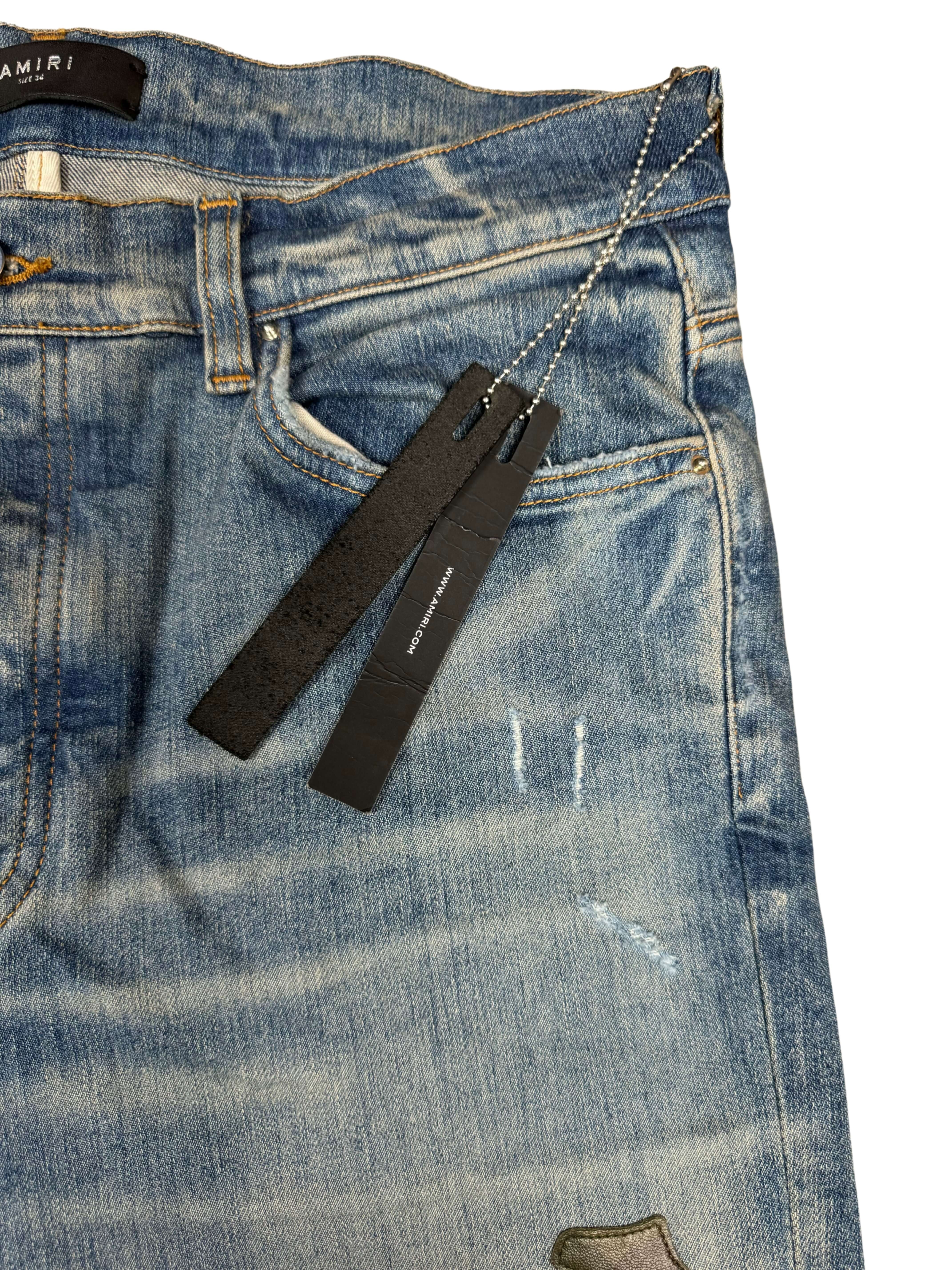 Amiri Bone Jeans - Blue Denim