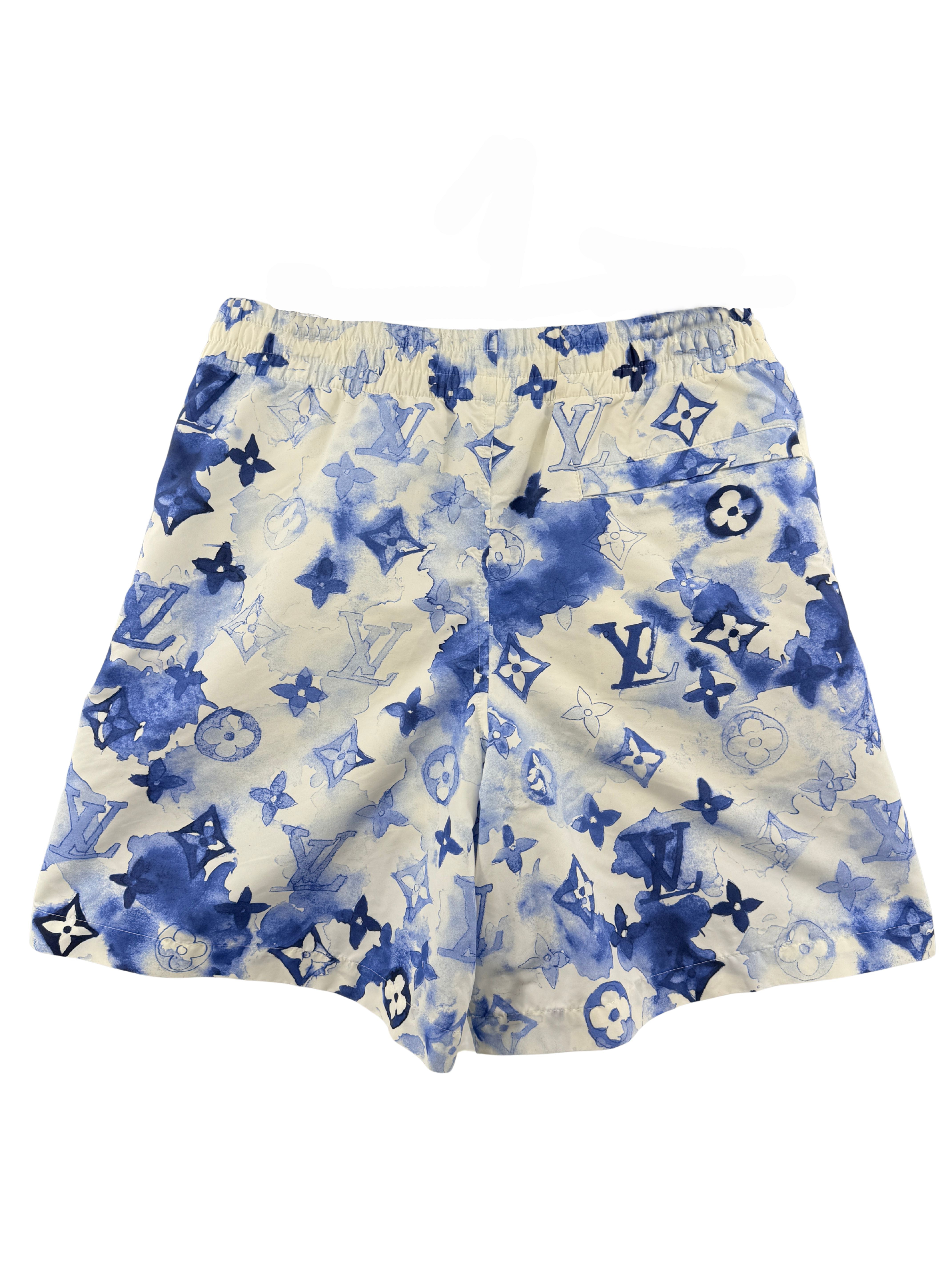 Louis Vuitton Monogram Watercolour Swim Shorts - Blue Louis Vuitton