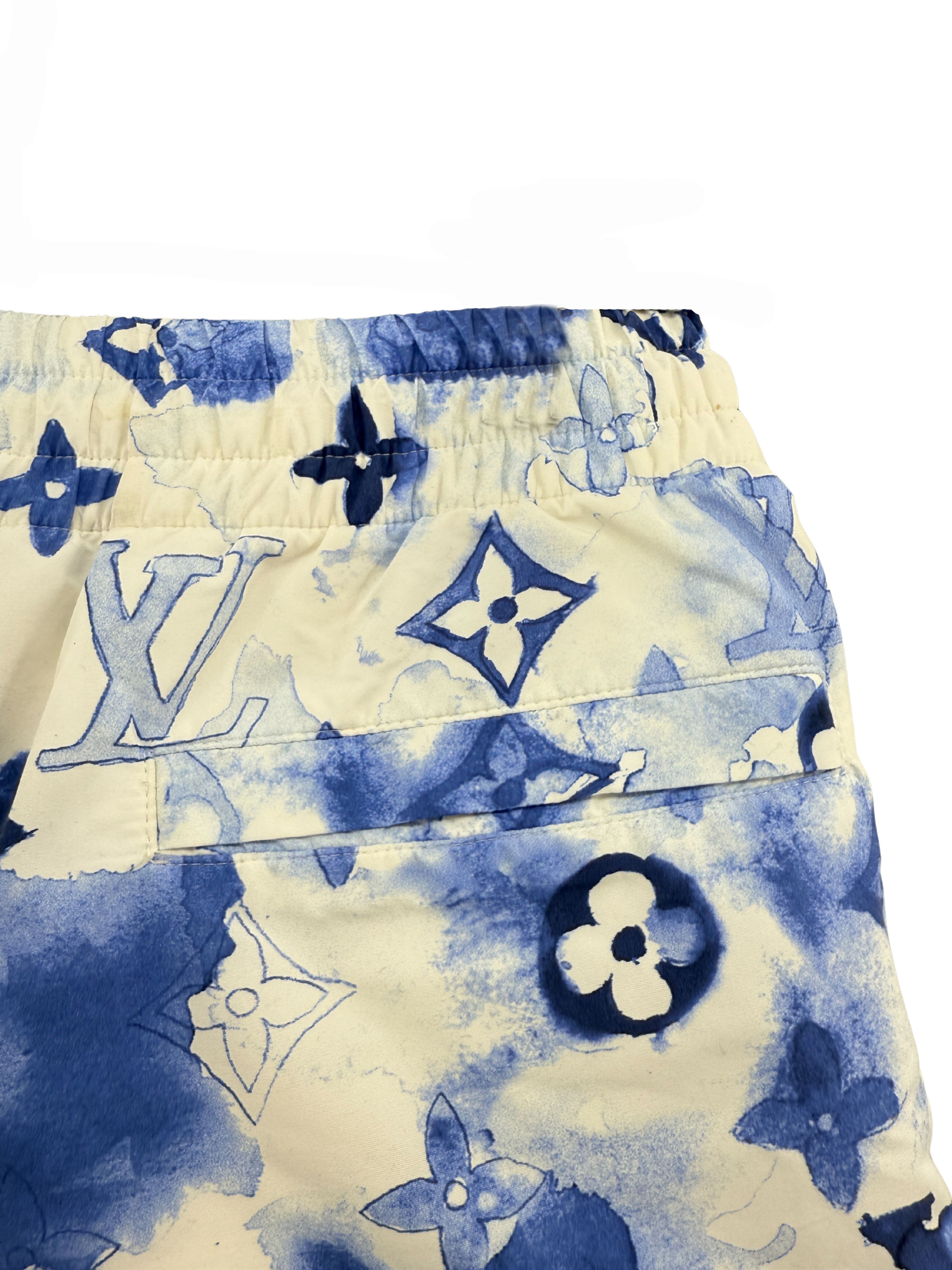 Louis Vuitton Monogram Watercolour Swim Shorts - Blue Louis Vuitton