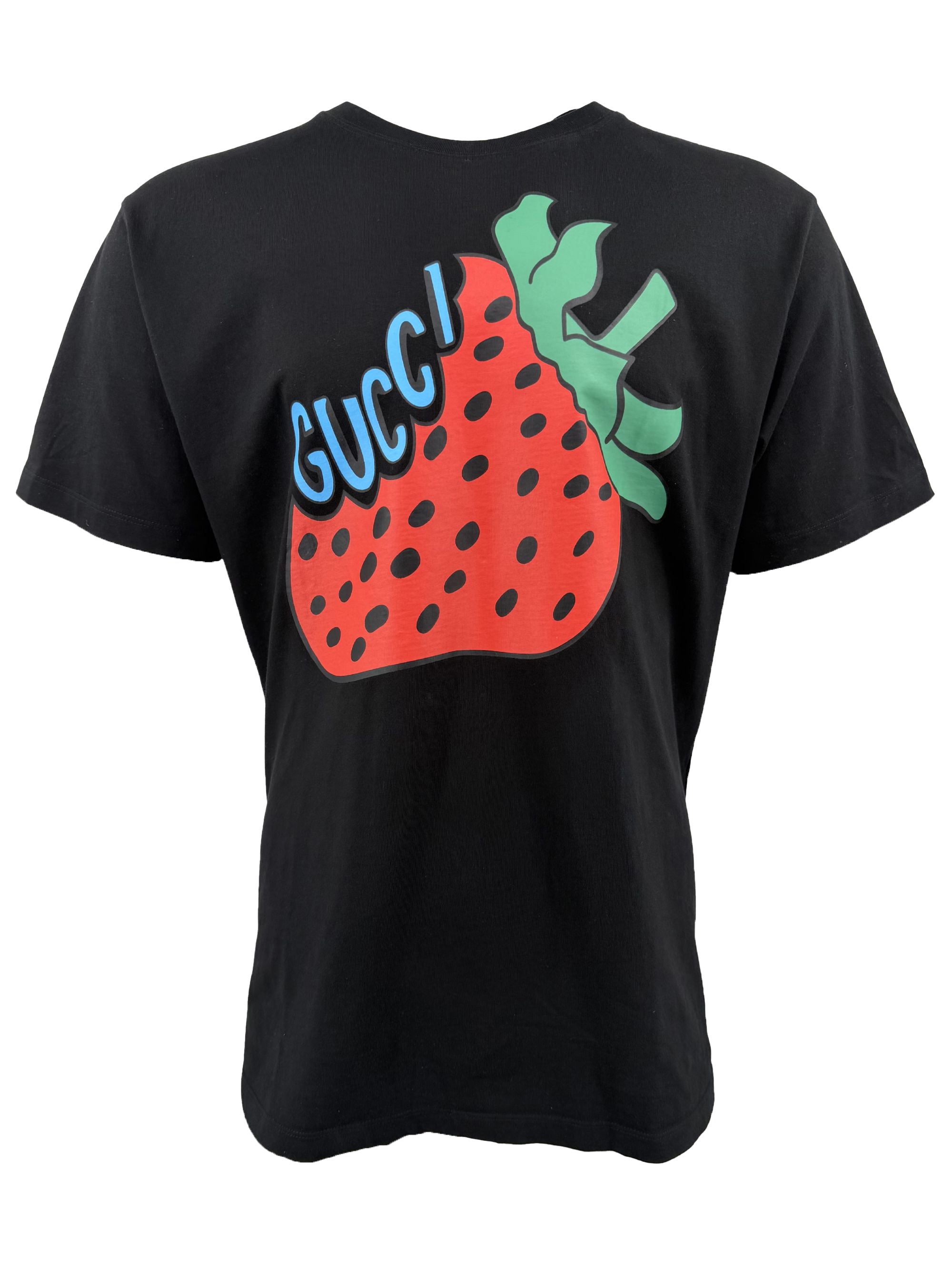Gucci Strawberry T-Shirt - Black Gucci