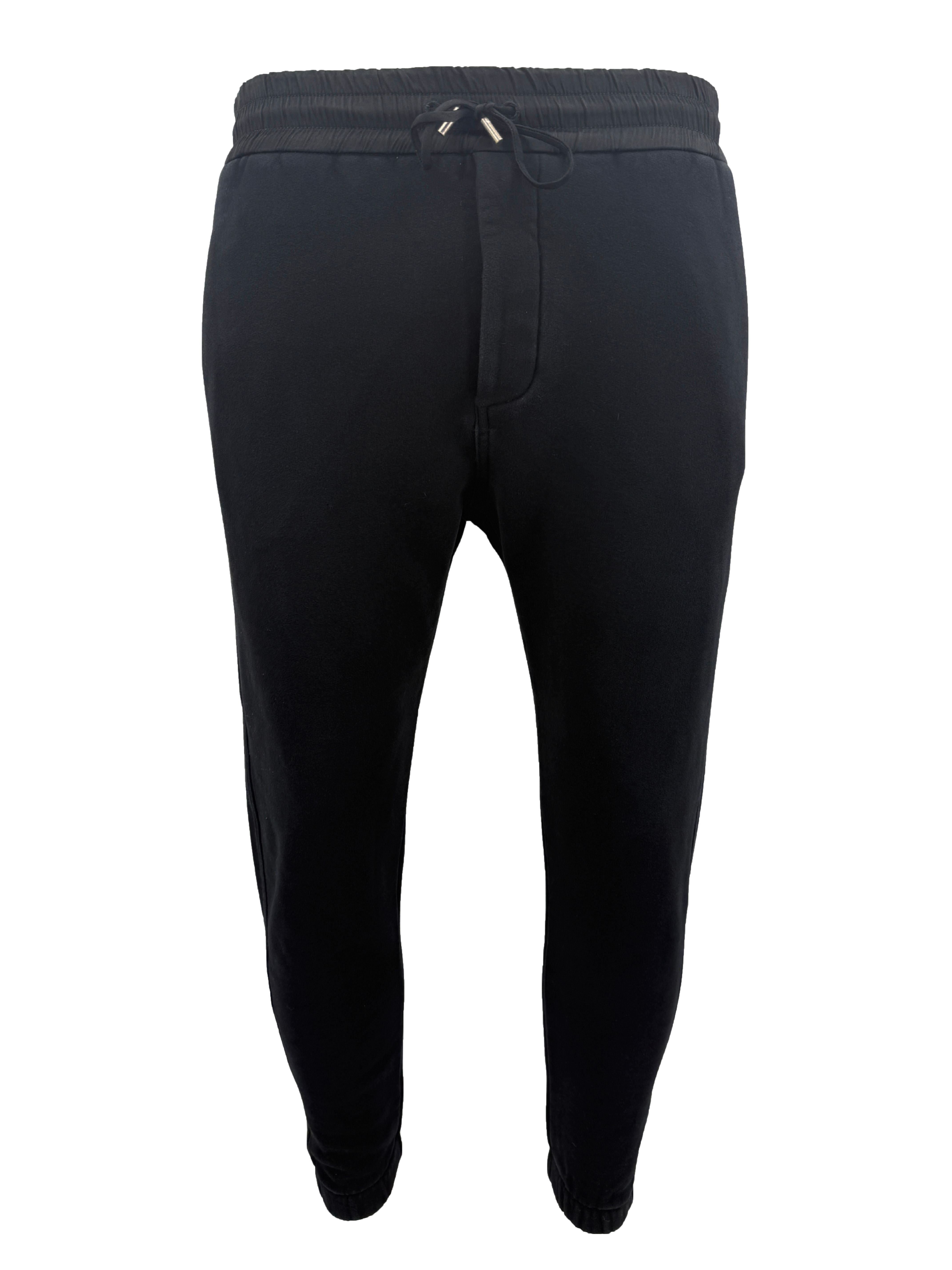 Saint Laurent Logo Embroidered Joggers - Black