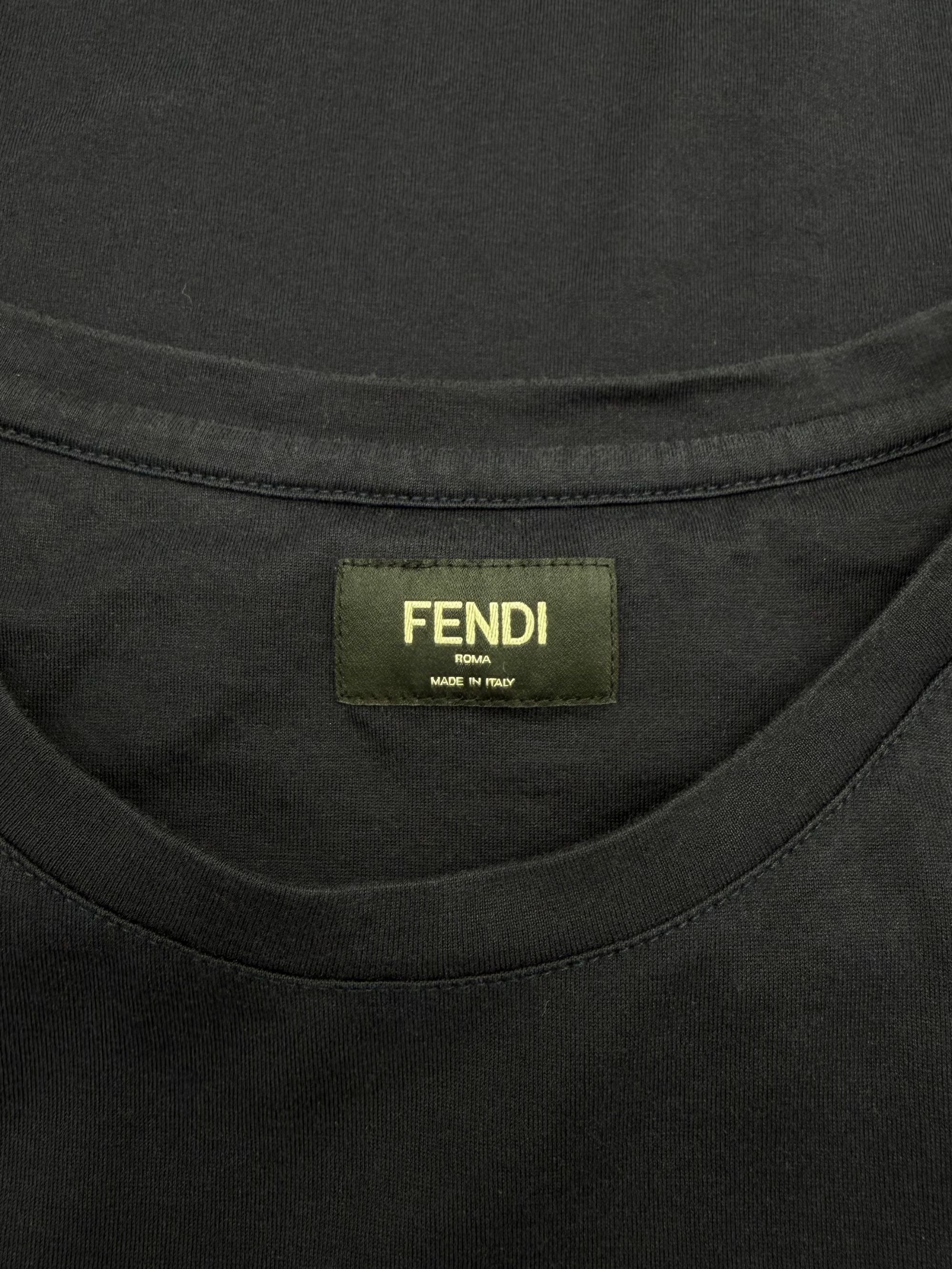 Fendi Embellished Monster T-shirt - Navy Fendi