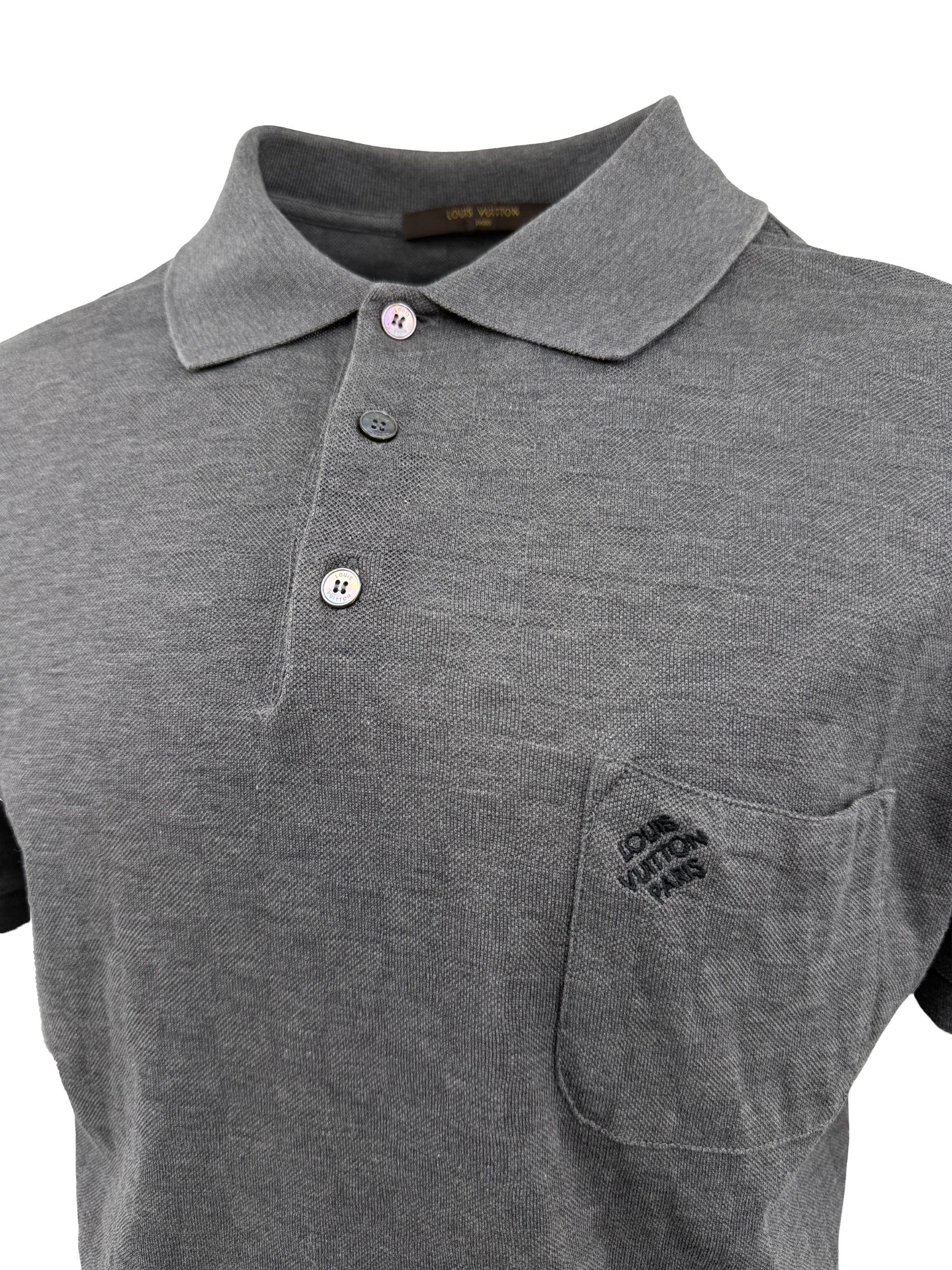 Louis Vuitton Damier Pocket Detail Polo - Grey Louis Vuitton
