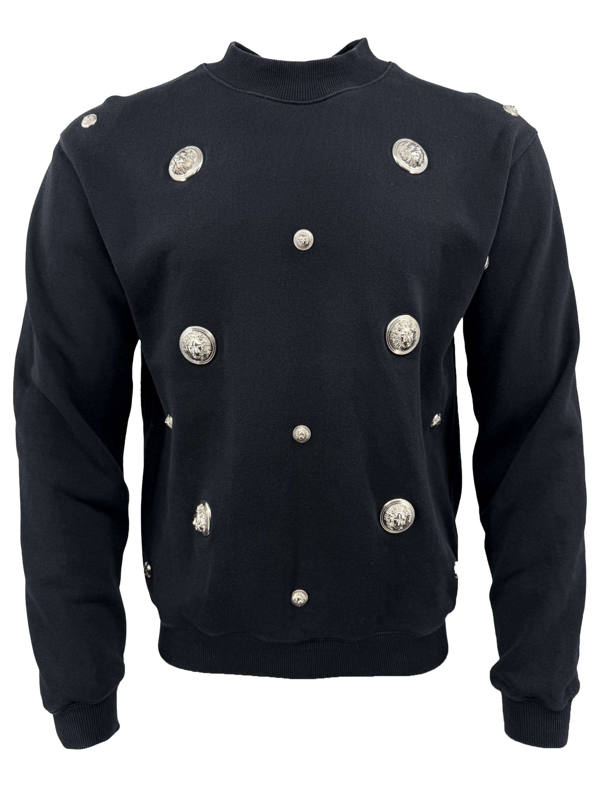 Versace Gold Lion Logo Sweater - Black Versace