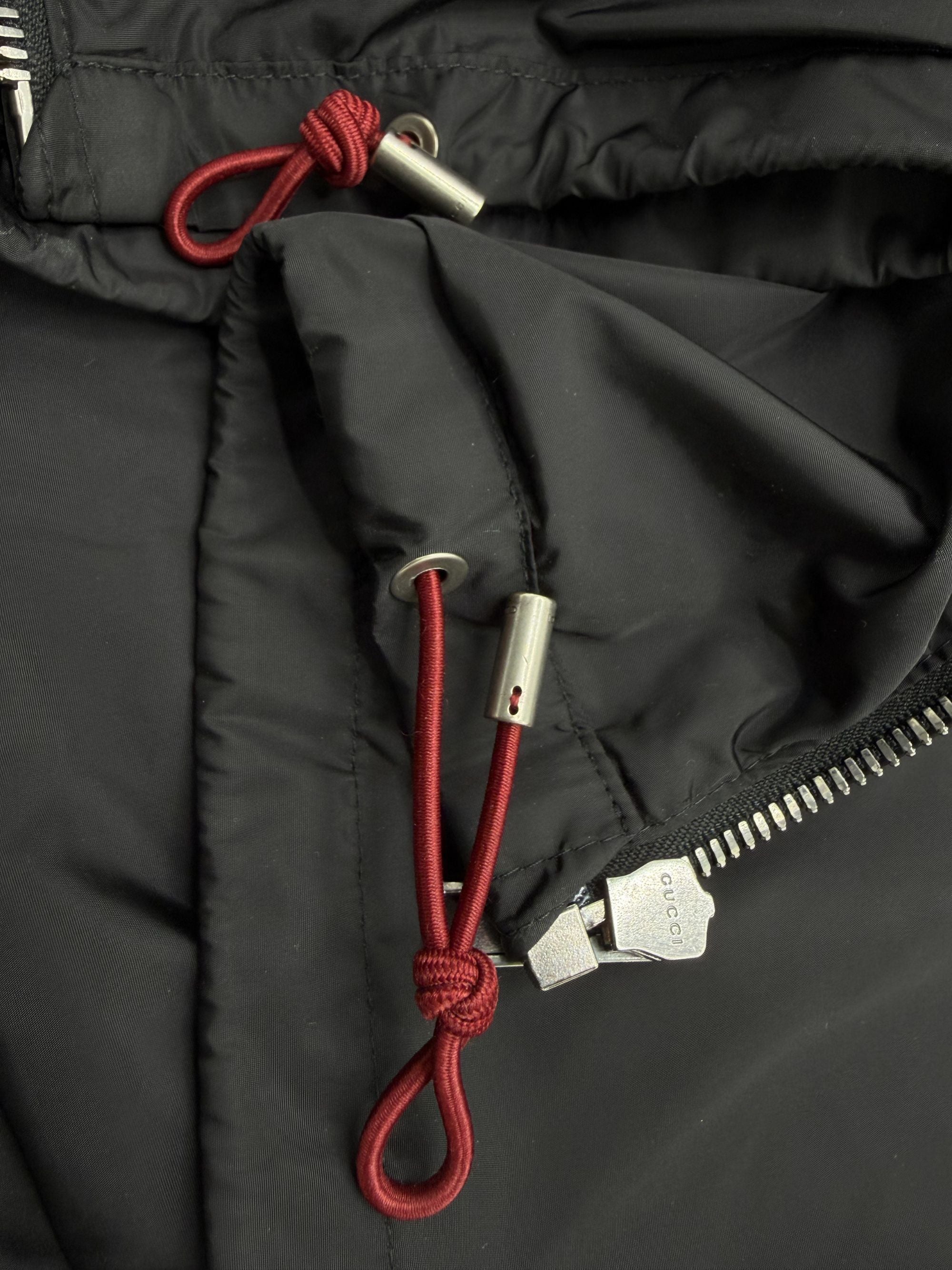 Gucci Snake Print Nylon Bomber Jacket - Black Gucci