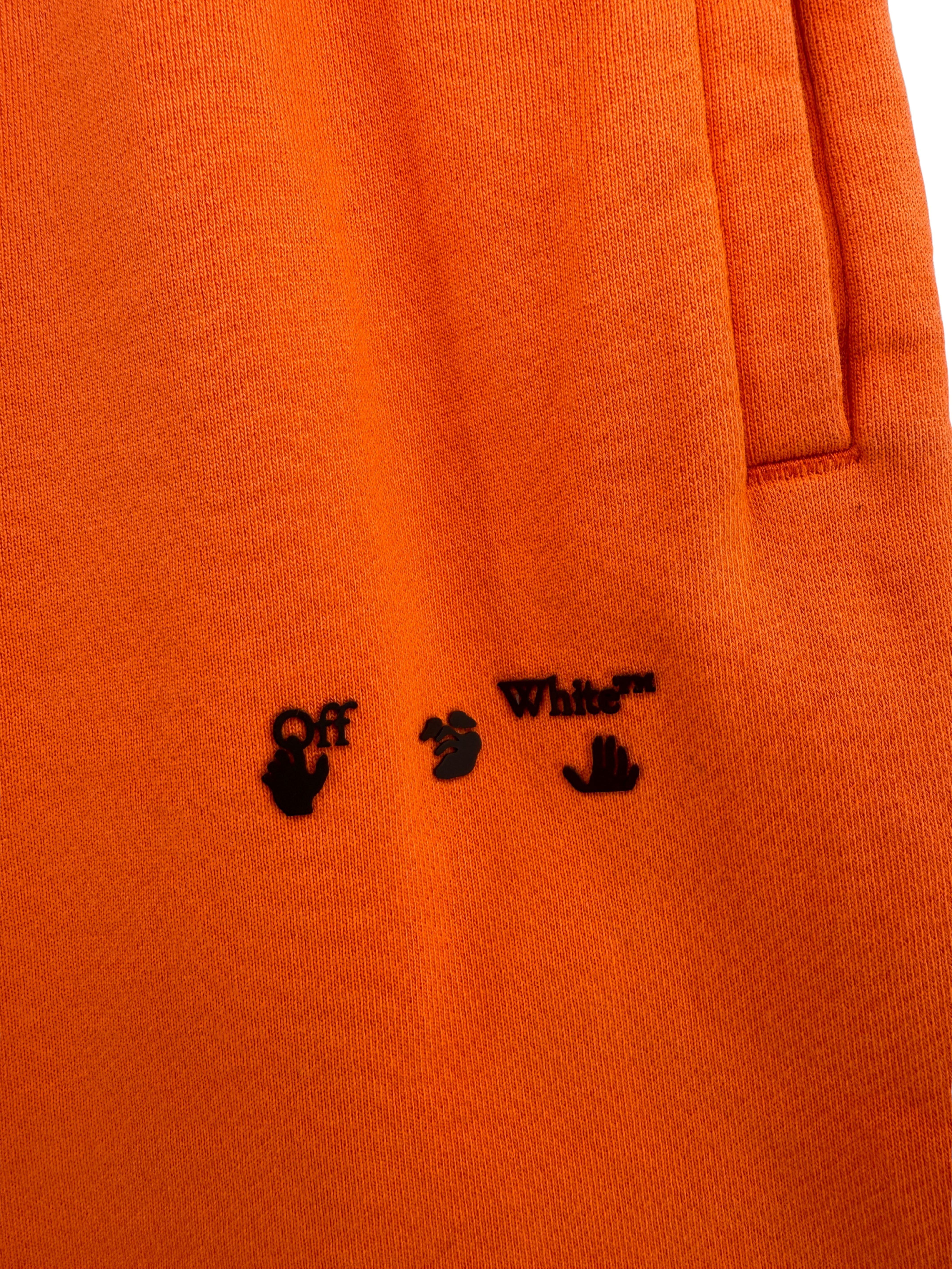 Off-White Arrows Cotton Shorts - Orange Off-White