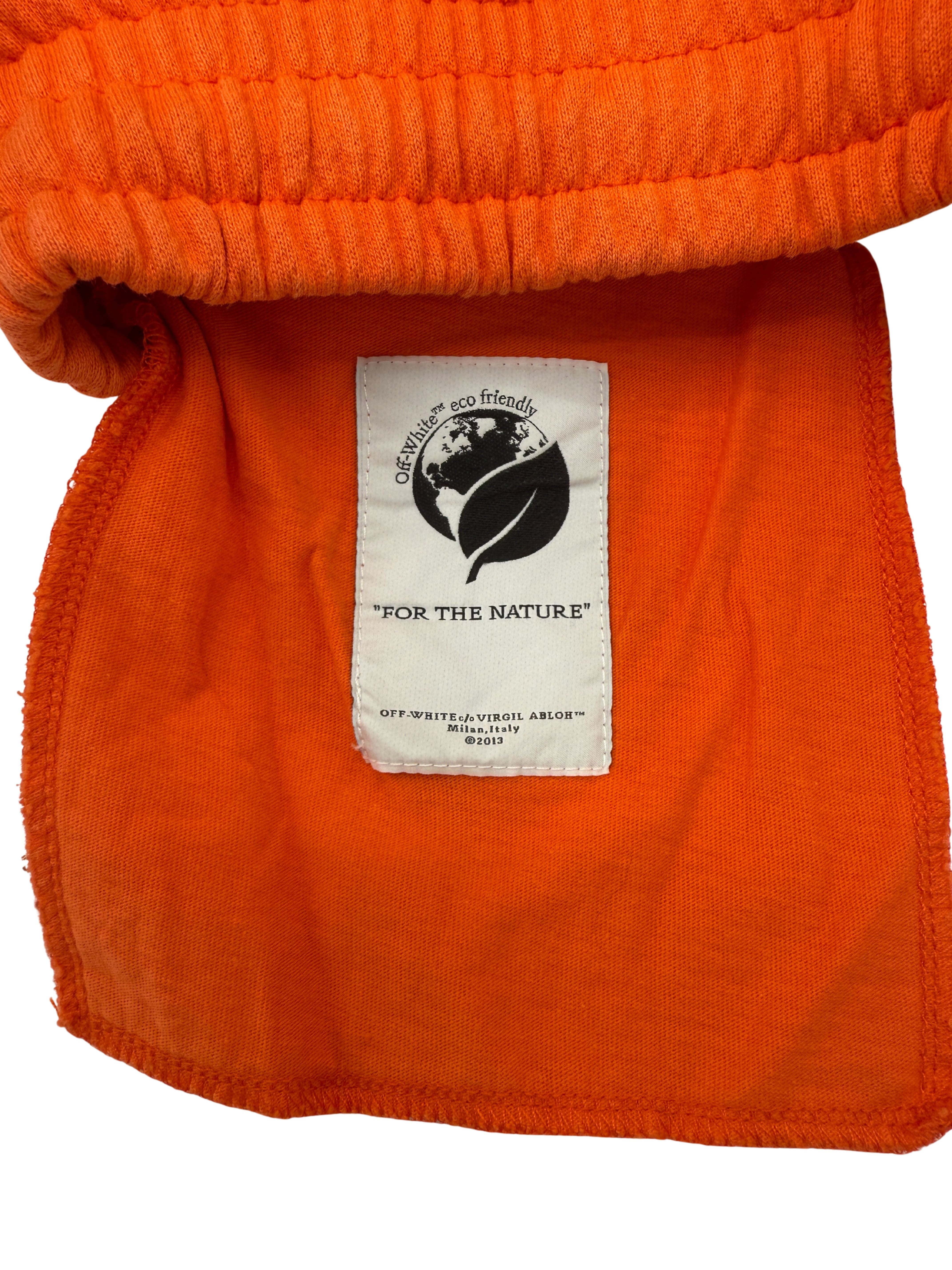Off-White Arrows Cotton Shorts - Orange Off-White