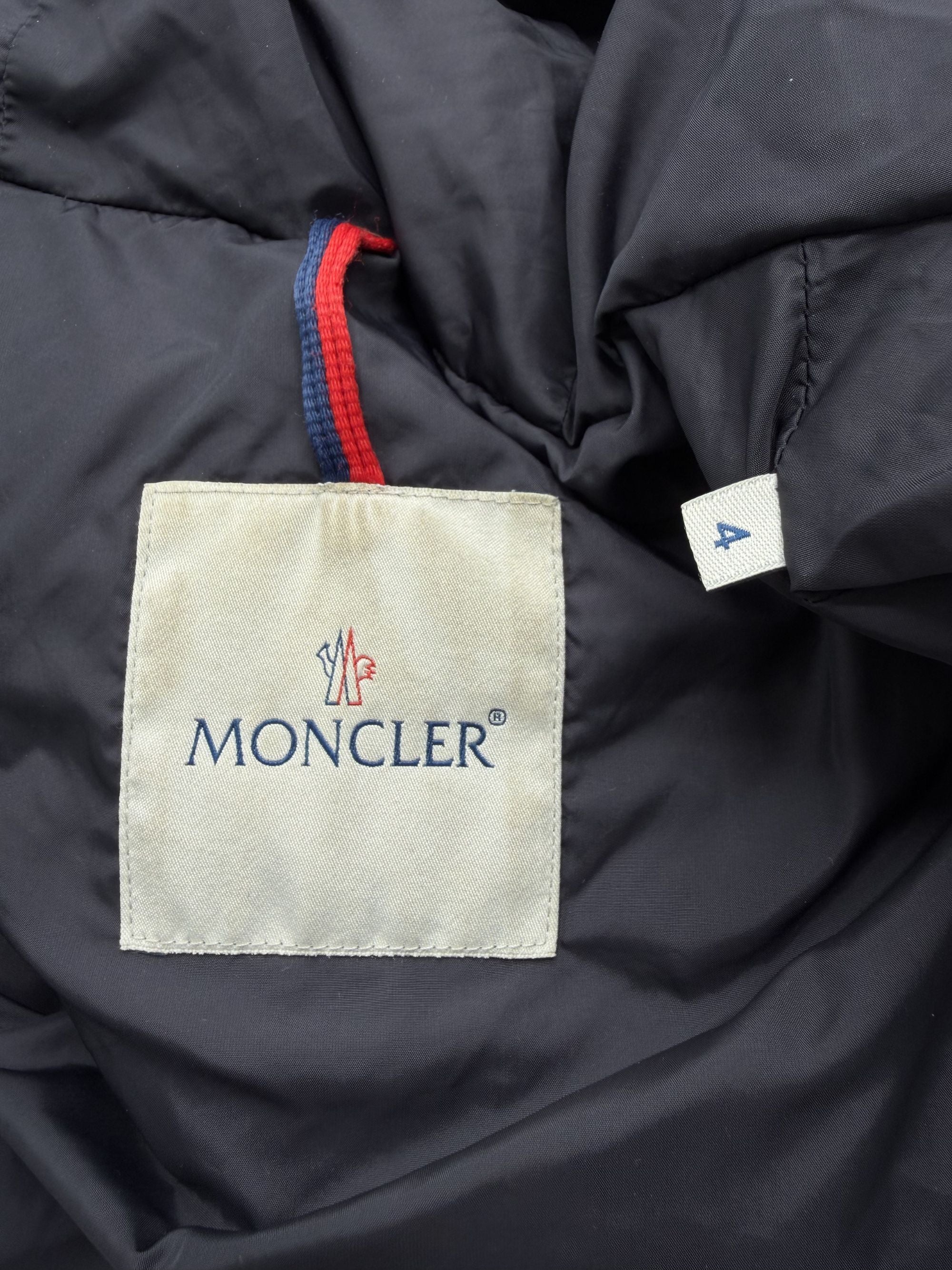 Moncler Byron Fur Hooded Puffer Jacket - Navy Moncler
